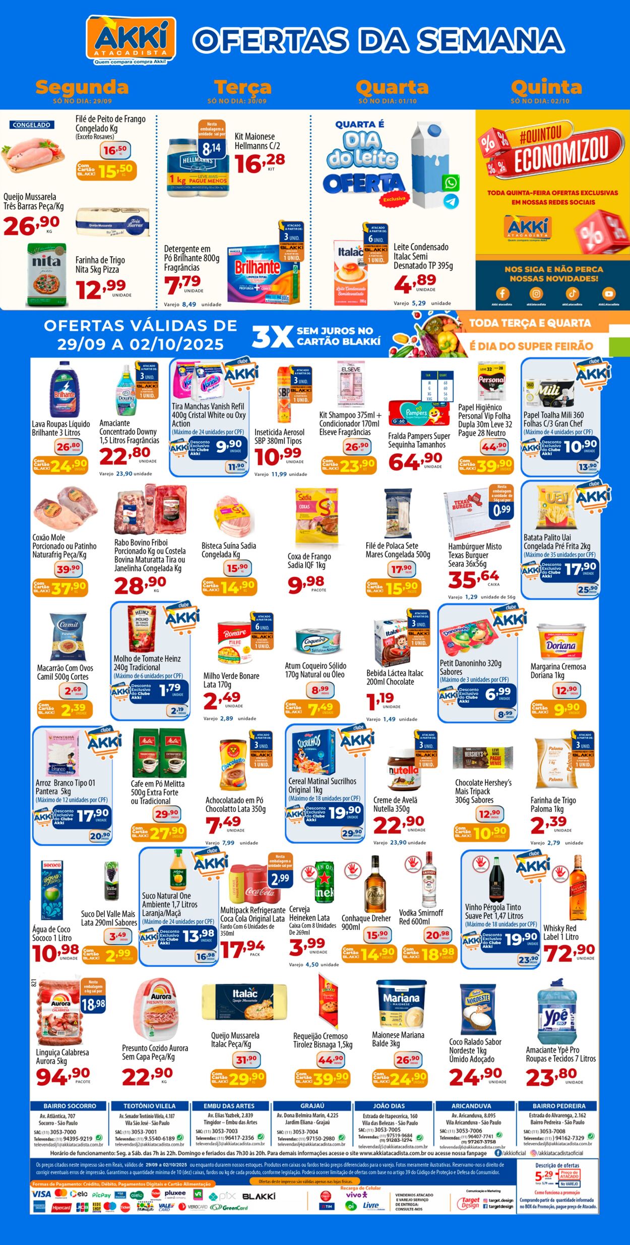 Folheto Akkí Atacadista 29.09.2025 - 02.10.2025