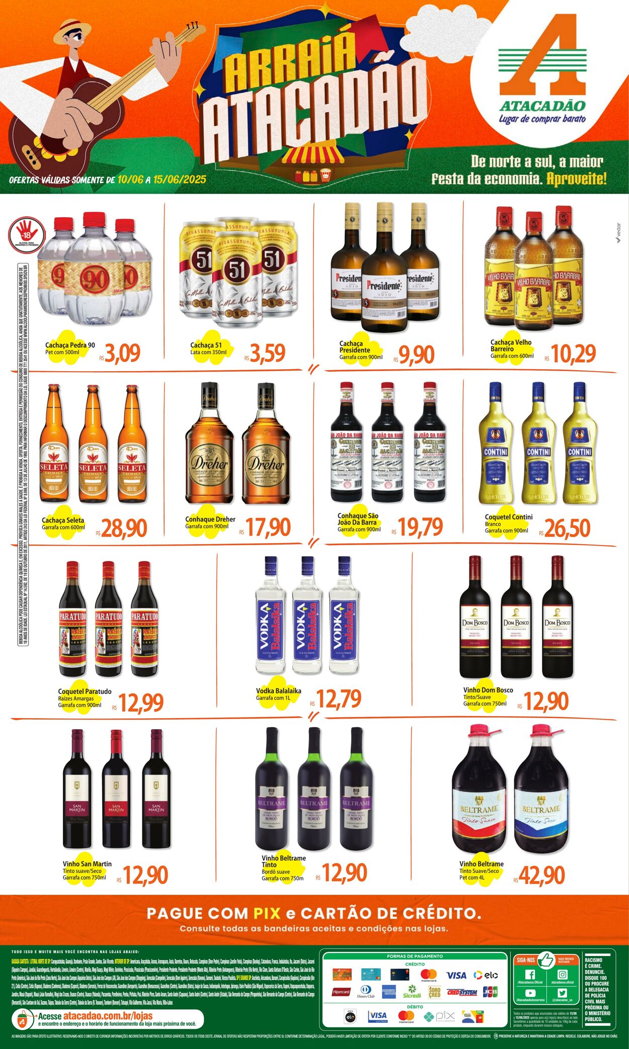 Folheto Atacadão 10.06.2025 - 15.06.2025