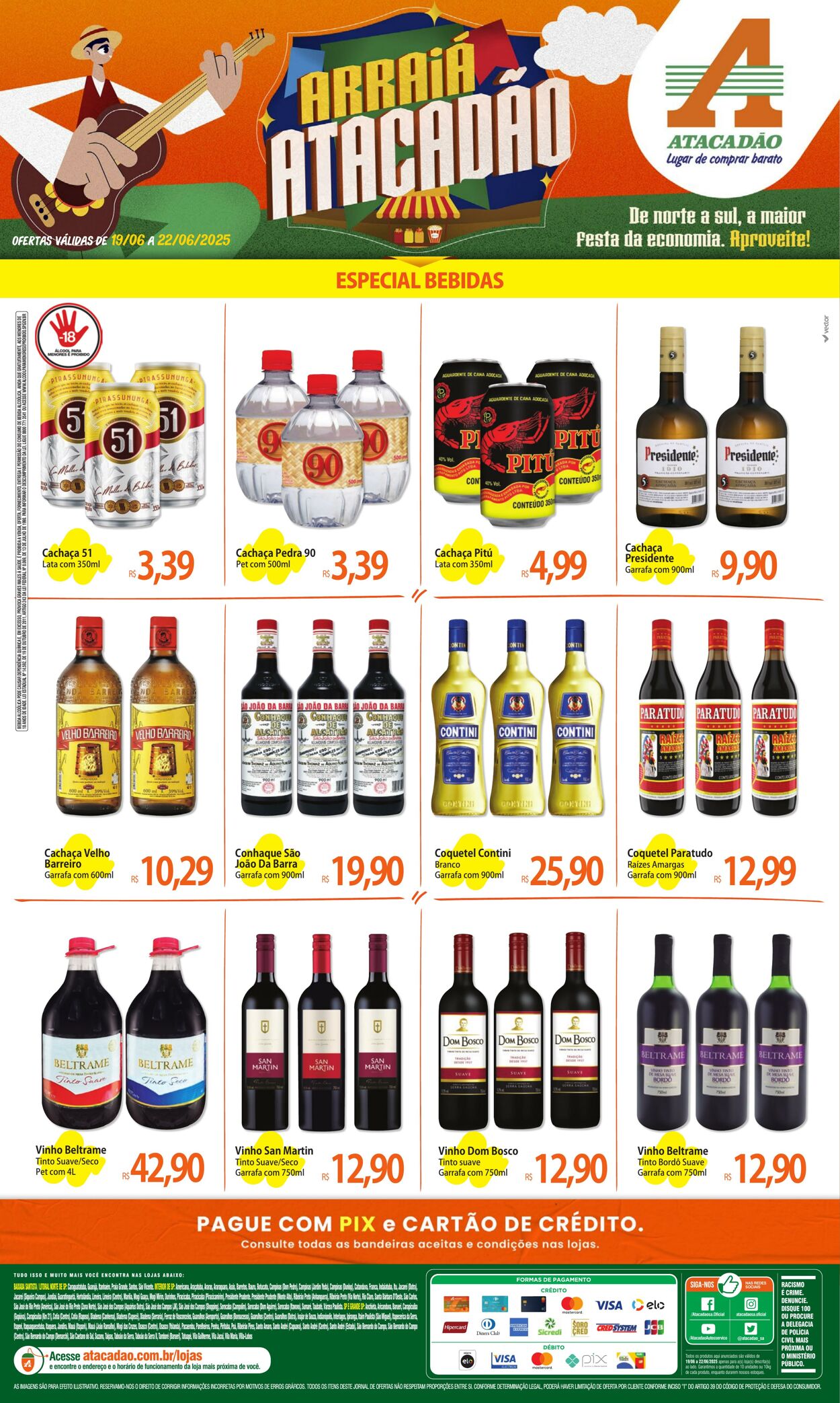 Folheto Atacadão 19.06.2025 - 22.06.2025