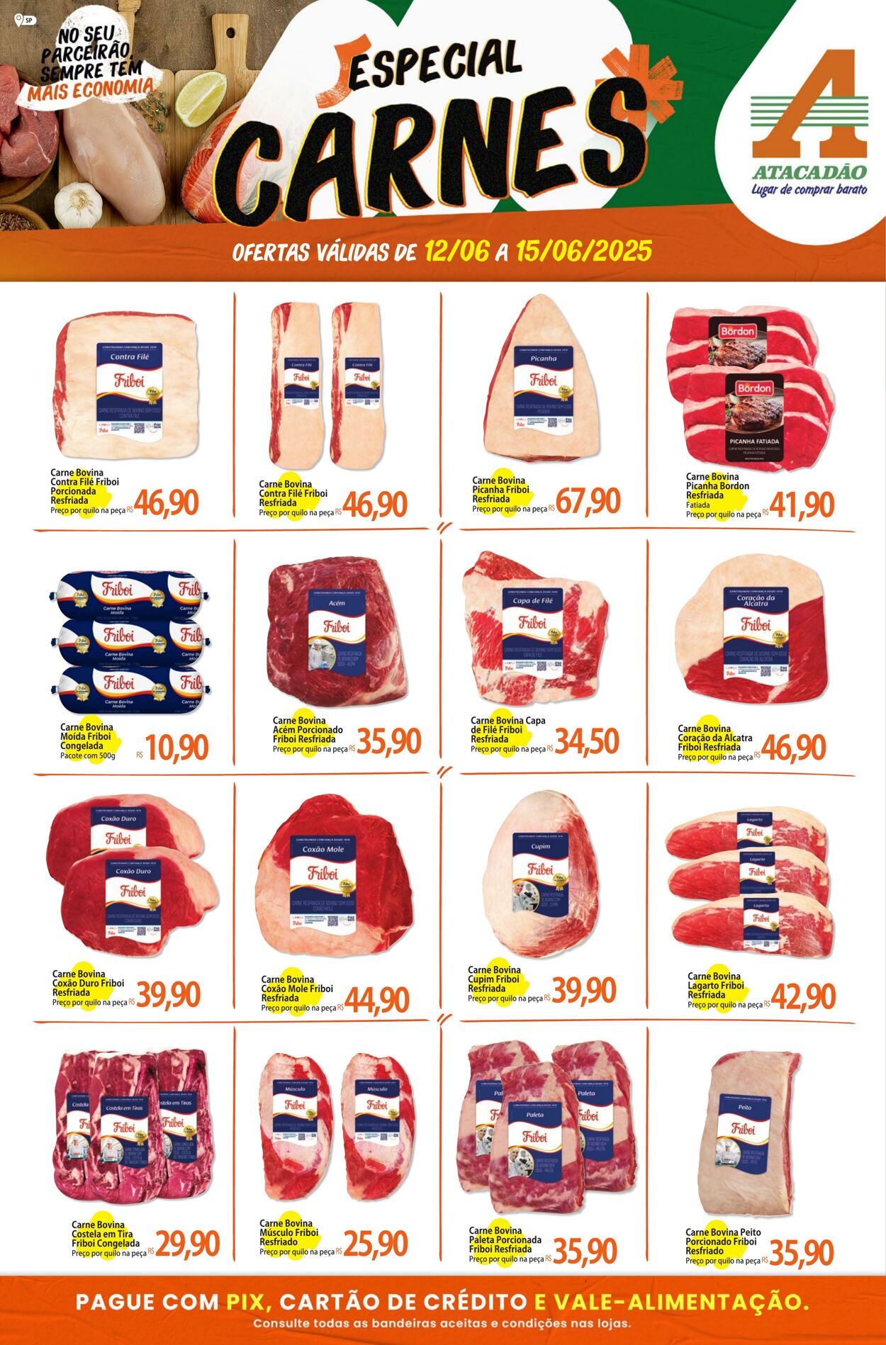 Folheto Atacadão 12.06.2025 - 15.06.2025