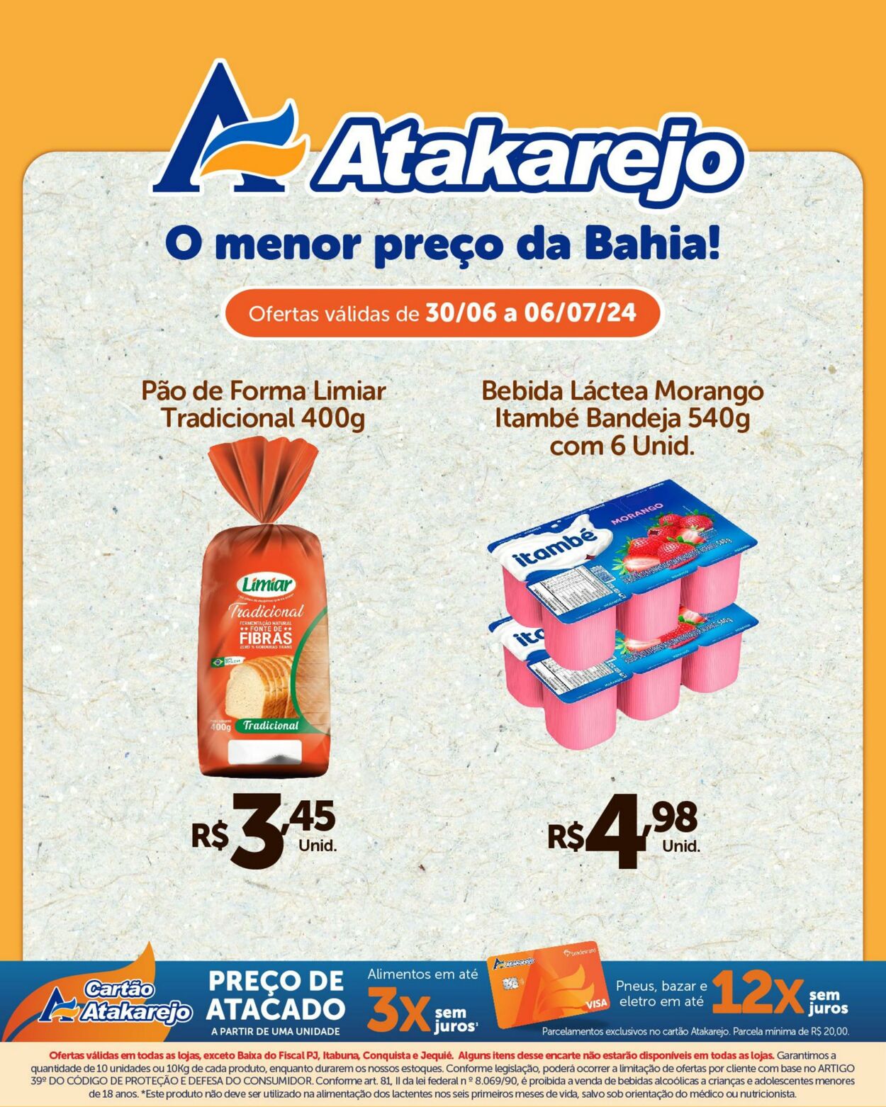 Folheto Atakadão Atakarejo 04.07.2024 - 06.07.2024