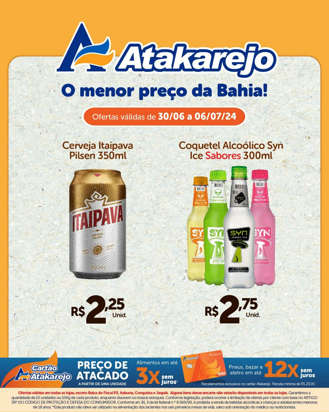 Folheto Atakadão Atakarejo 04.07.2024 - 06.07.2024