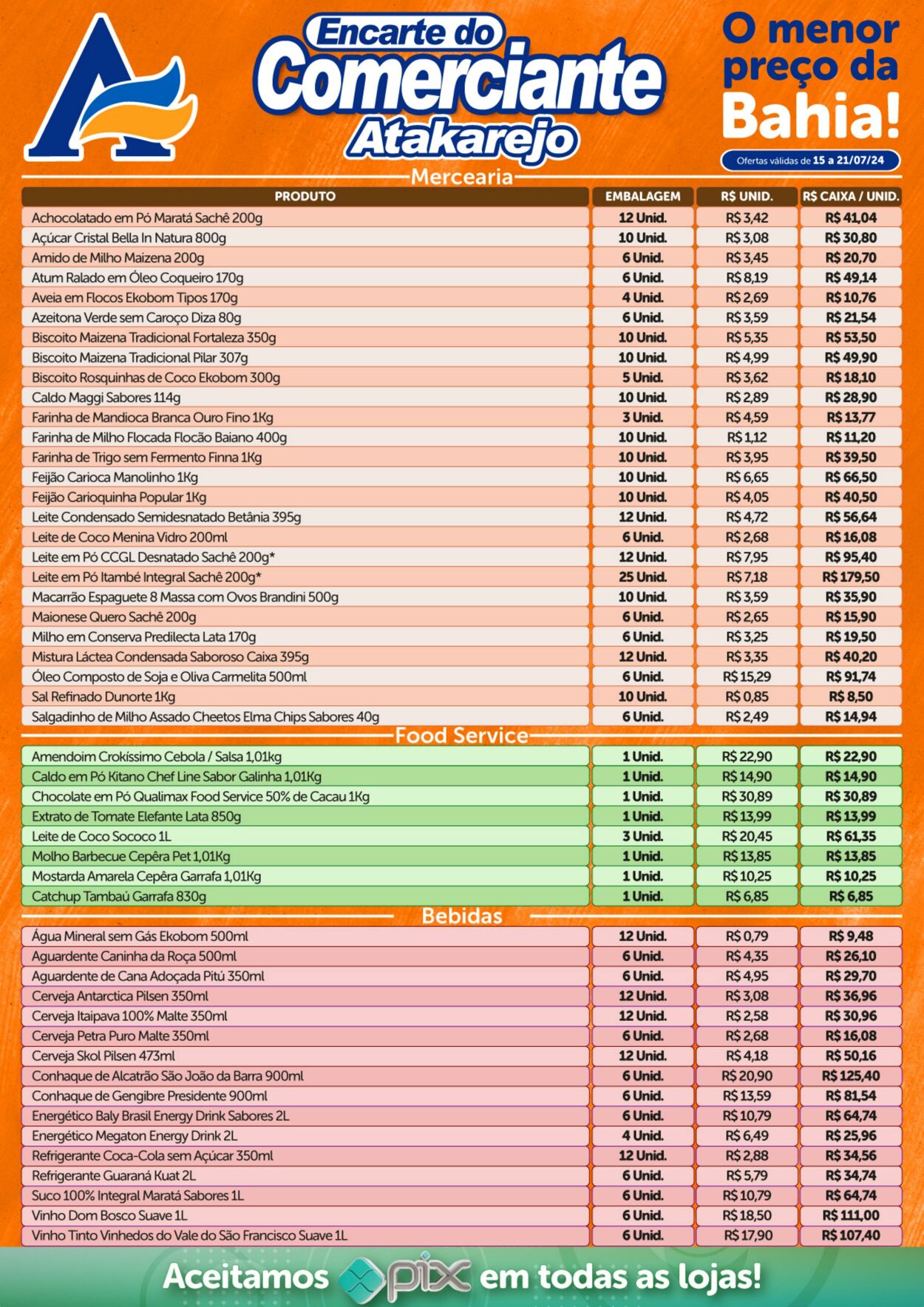 Folheto Atakadão Atakarejo 15.07.2024 - 21.07.2024