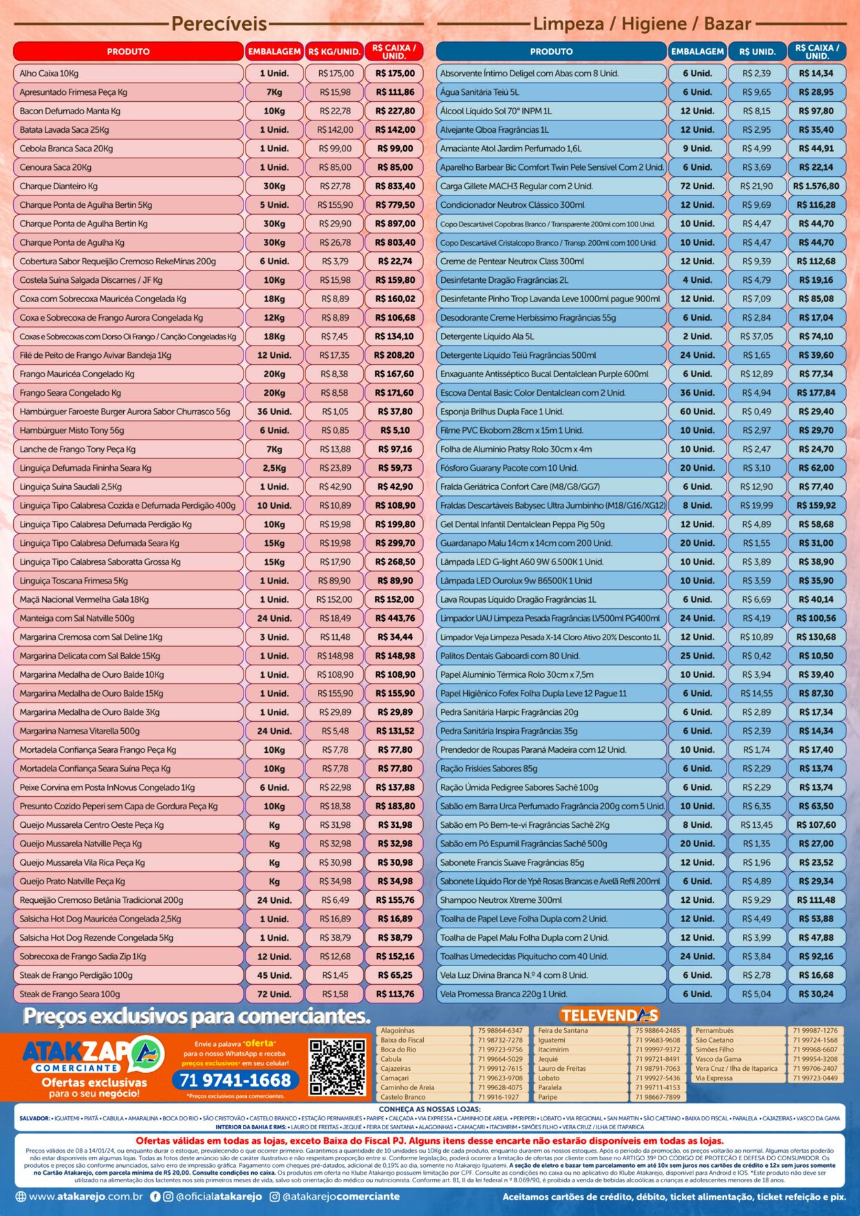 Folheto Atakadão Atakarejo 08.01.2024 - 14.01.2024