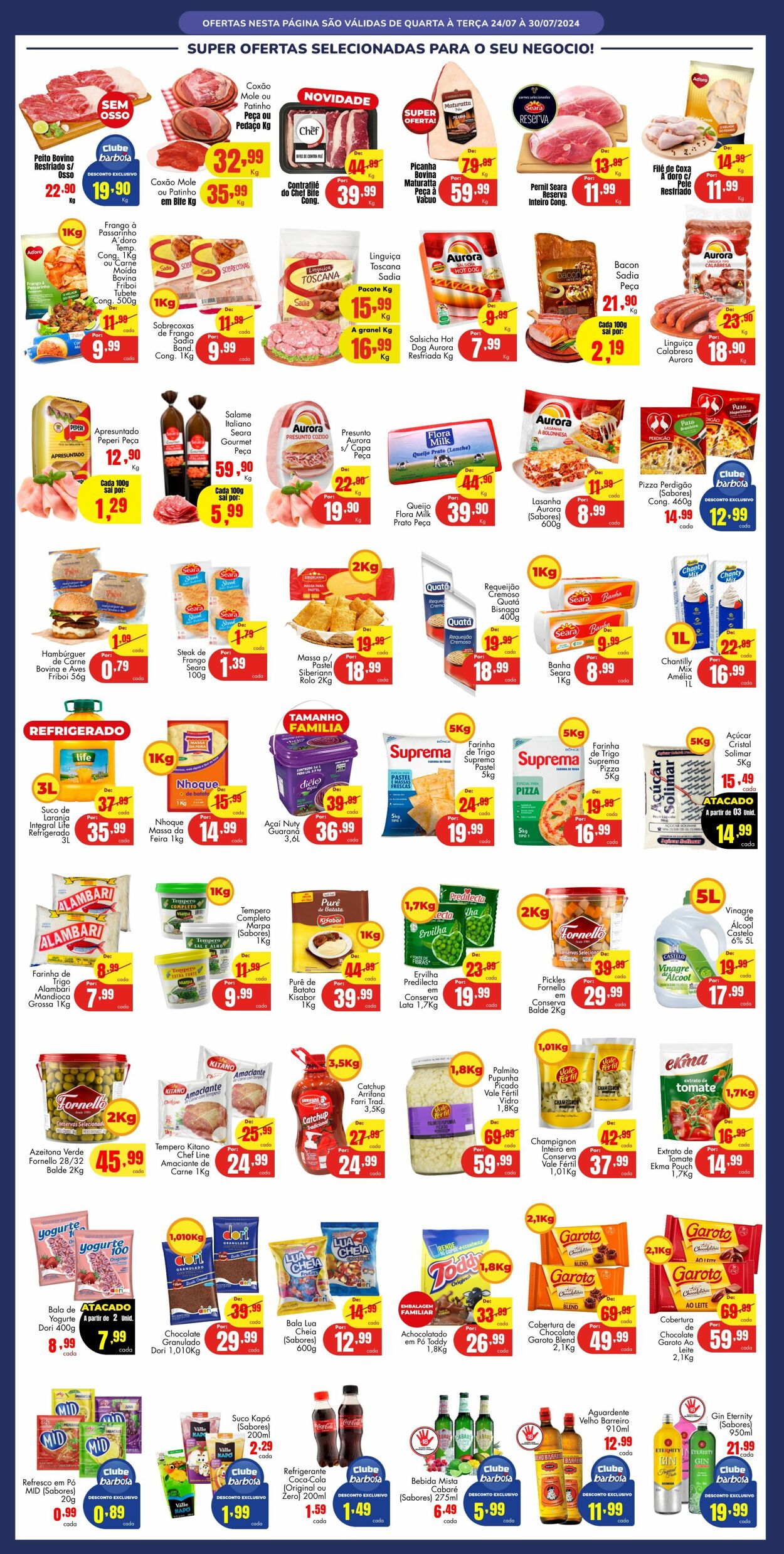 Folheto Barbosa Supermercados 24.07.2024 - 30.07.2024