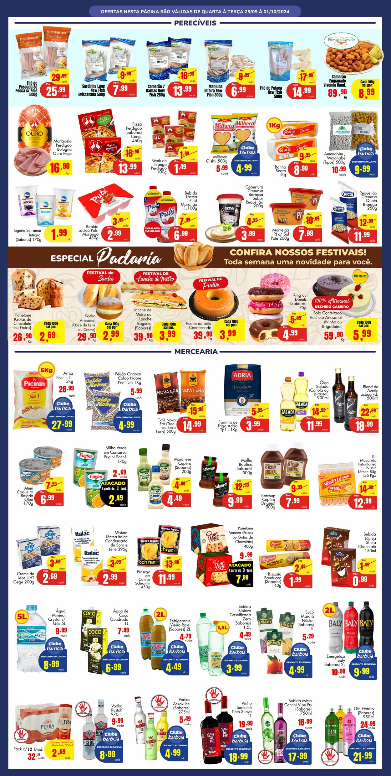 Folheto Barbosa Supermercados 25.09.2024 - 01.10.2024