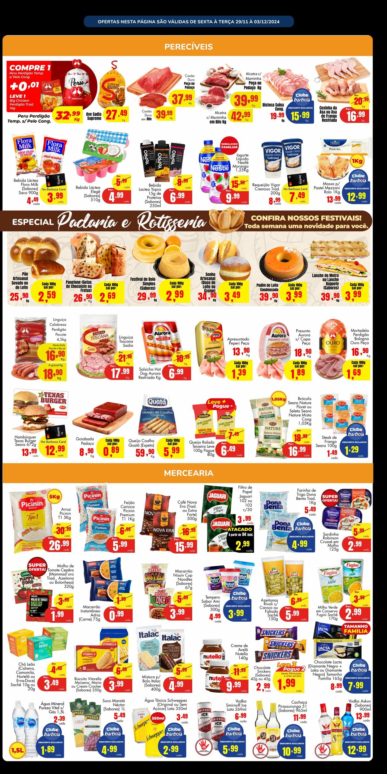 Folheto Barbosa Supermercados 29.11.2024 - 03.12.2024