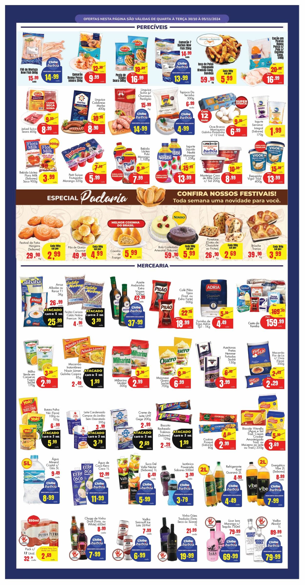 Folheto Barbosa Supermercados 30.10.2024 - 05.11.2024