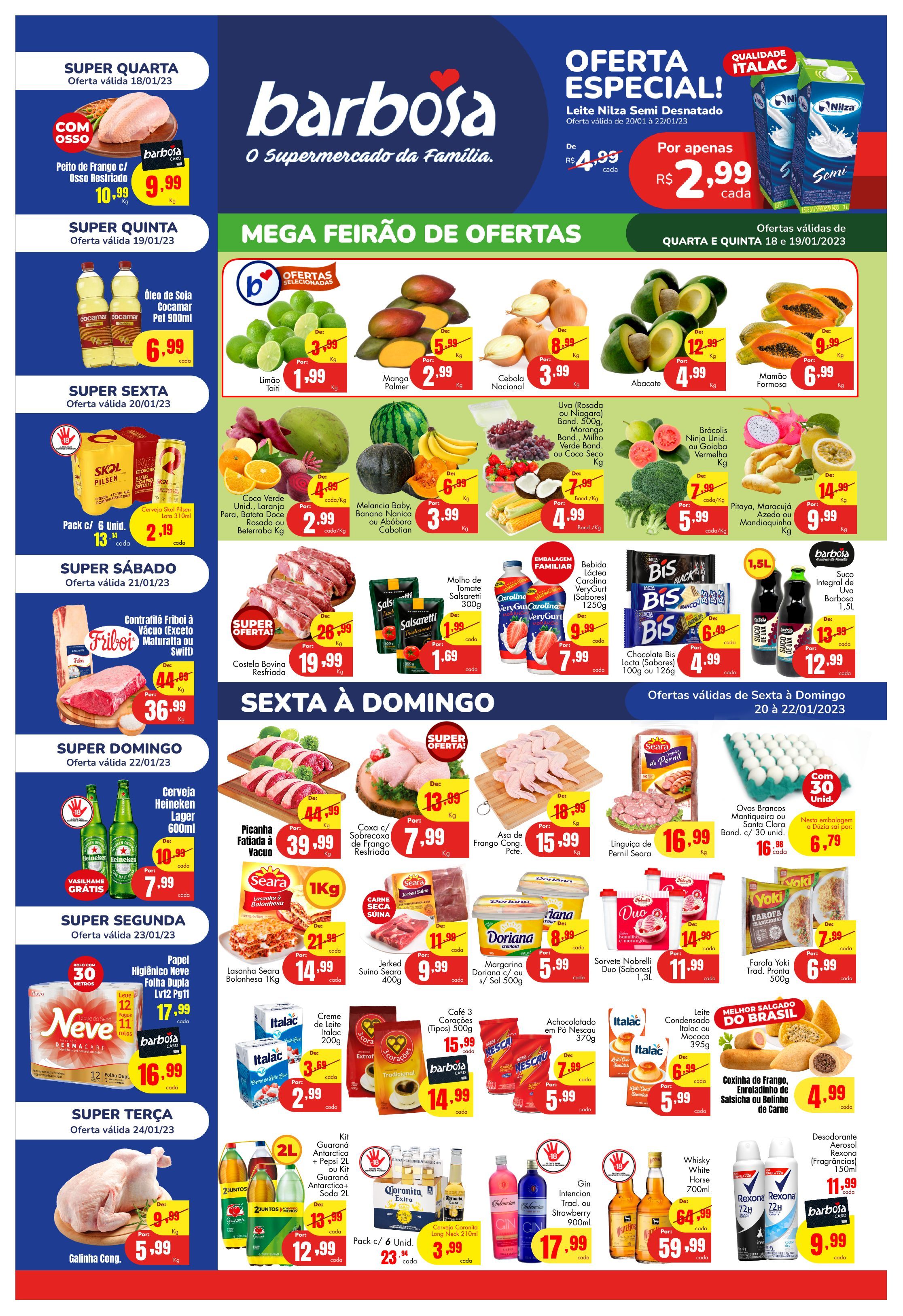 Folheto Barbosa Supermercados 18.01.2023 - 24.01.2023