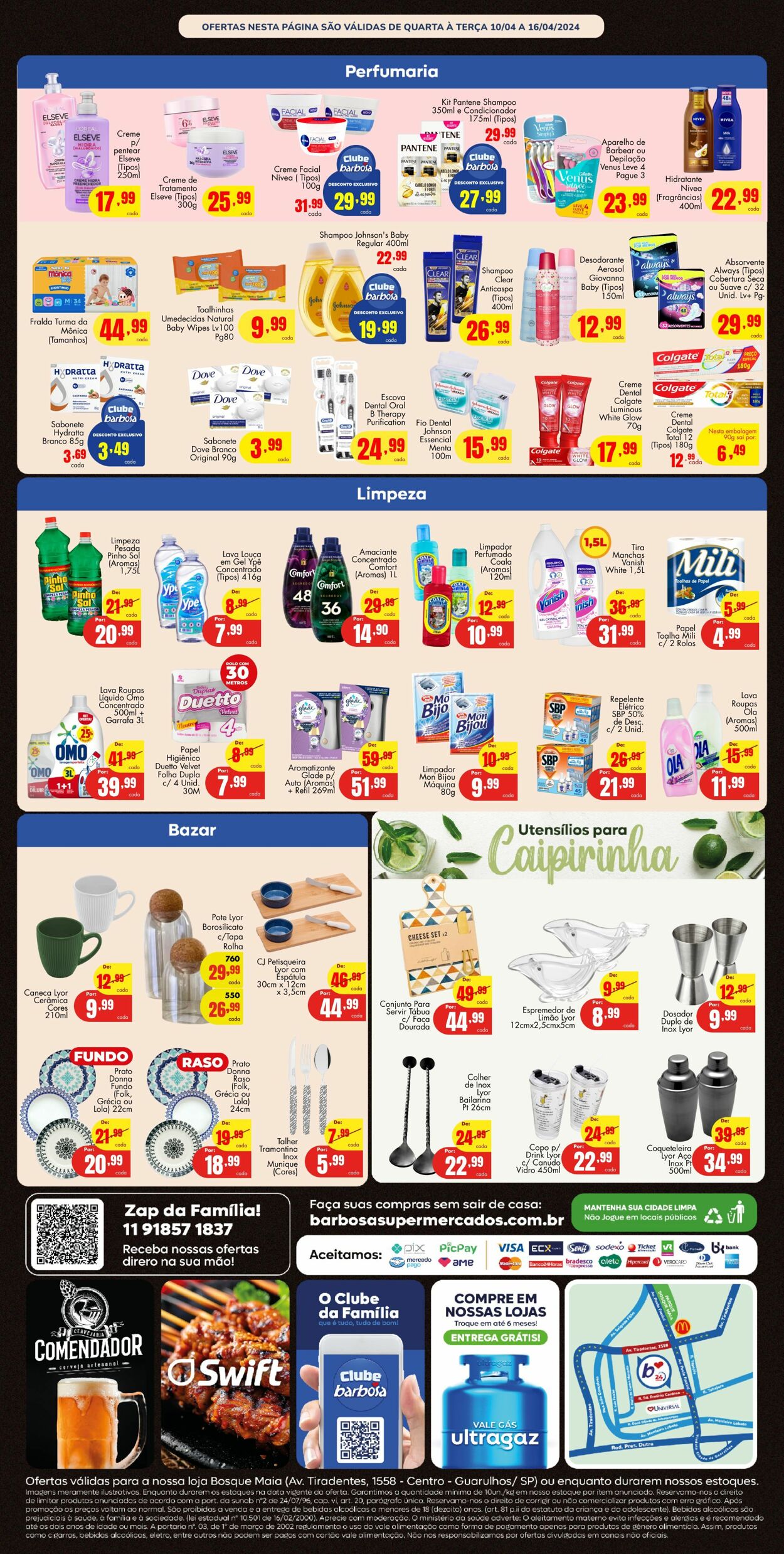 Folheto Barbosa Supermercados 10.04.2024 - 16.04.2024