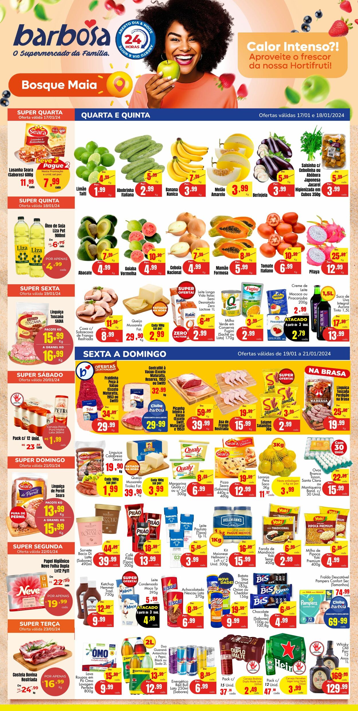 Folheto Barbosa Supermercados 17.01.2024 - 23.01.2024