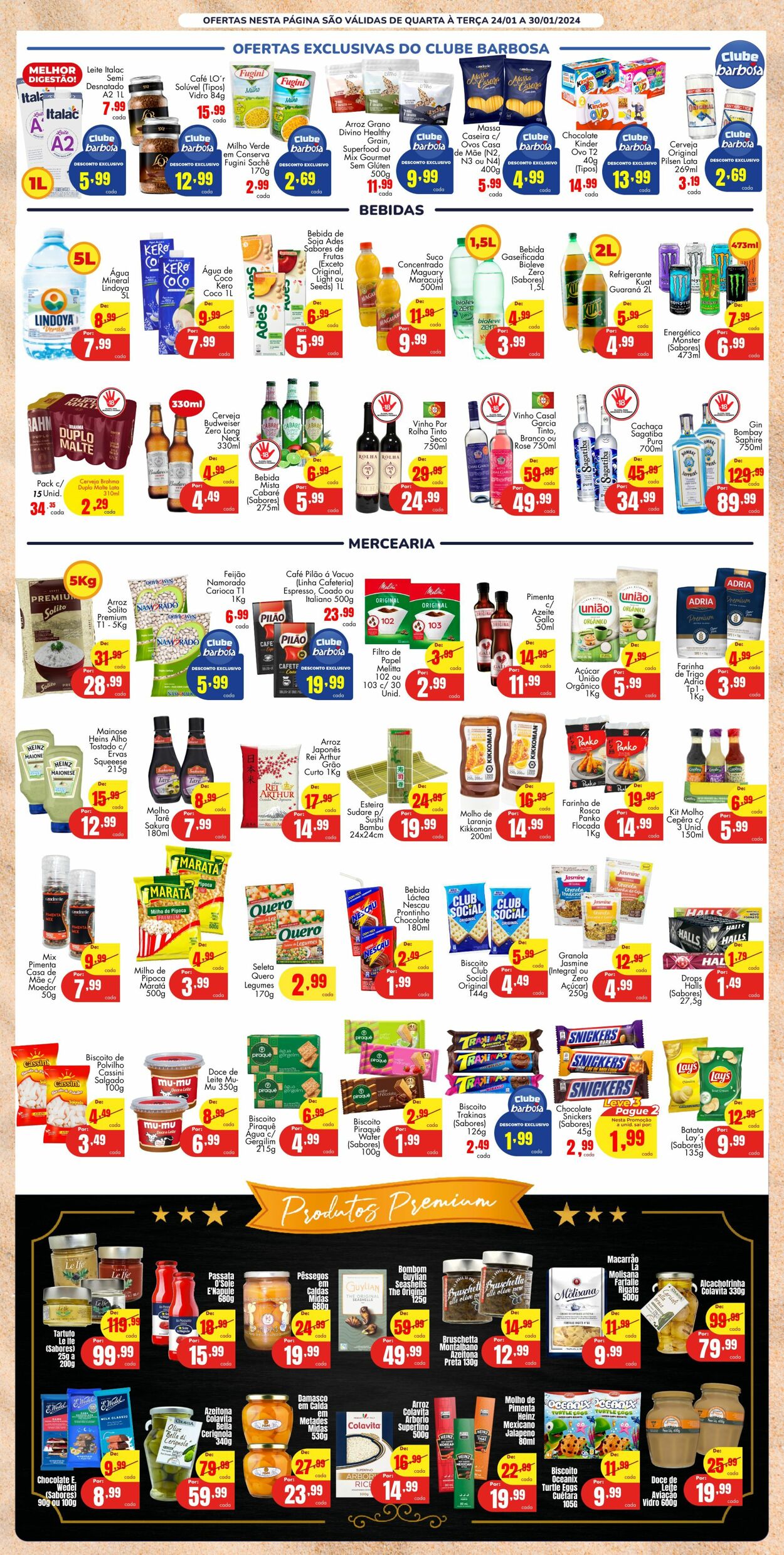 Folheto Barbosa Supermercados 24.01.2024 - 30.01.2024