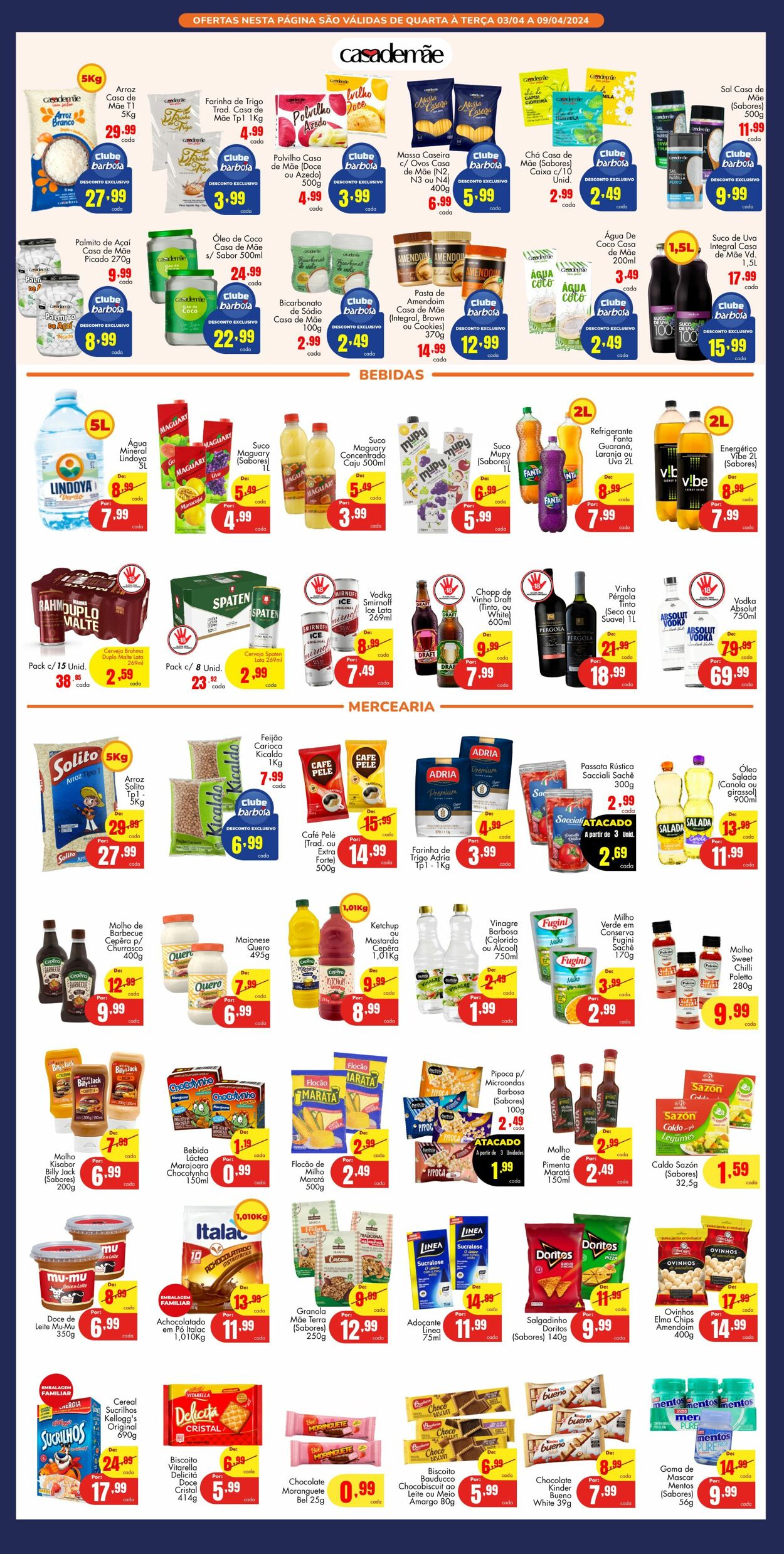 Folheto Barbosa Supermercados 03.04.2024 - 09.04.2024