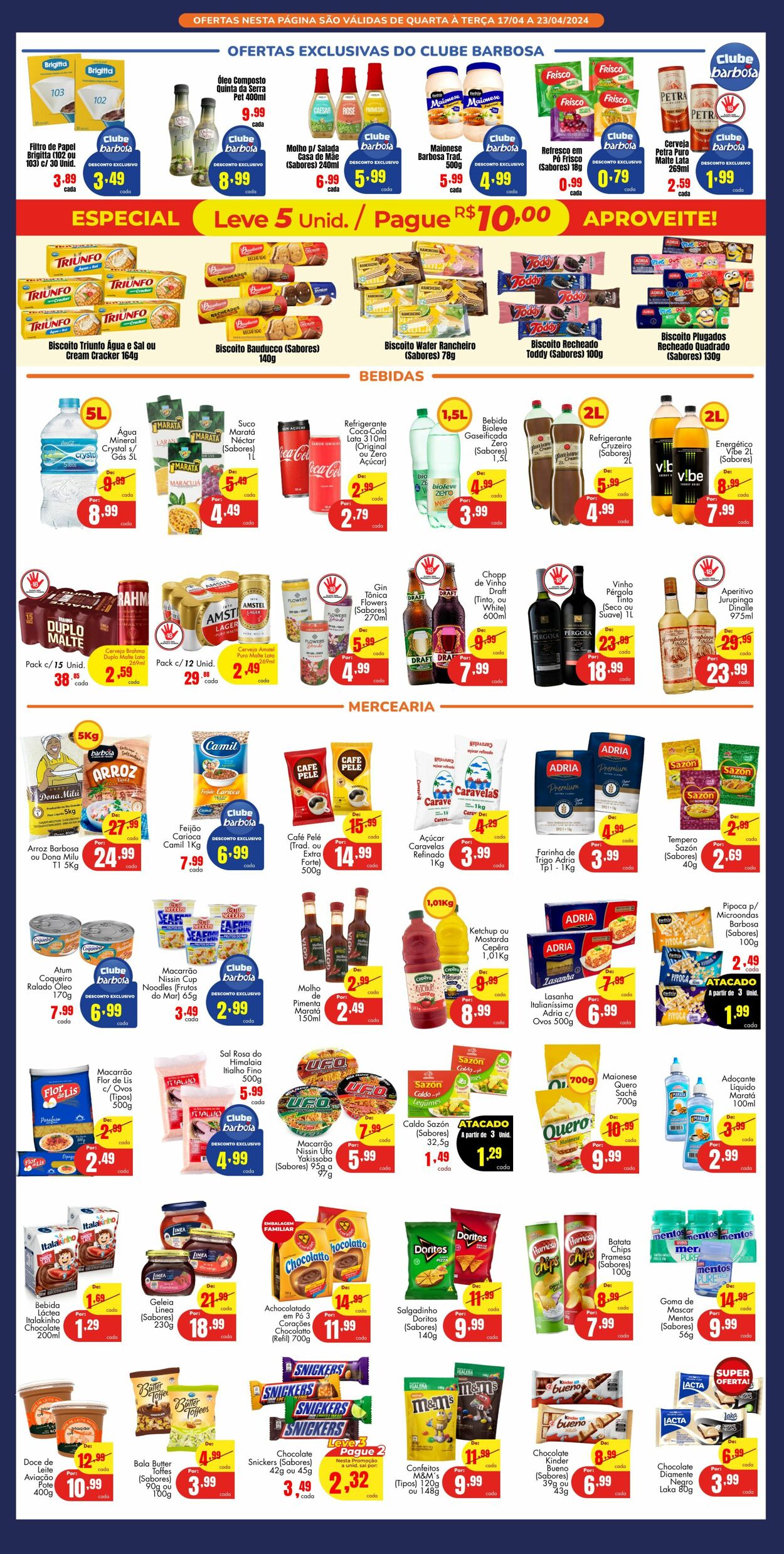 Folheto Barbosa Supermercados 17.04.2024 - 23.04.2024