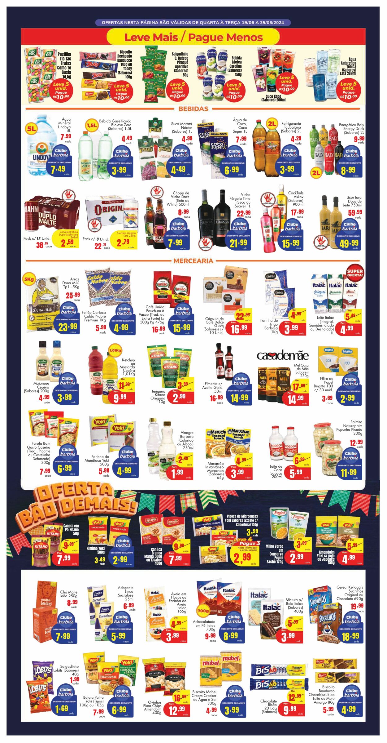 Folheto Barbosa Supermercados 19.06.2024 - 25.06.2024