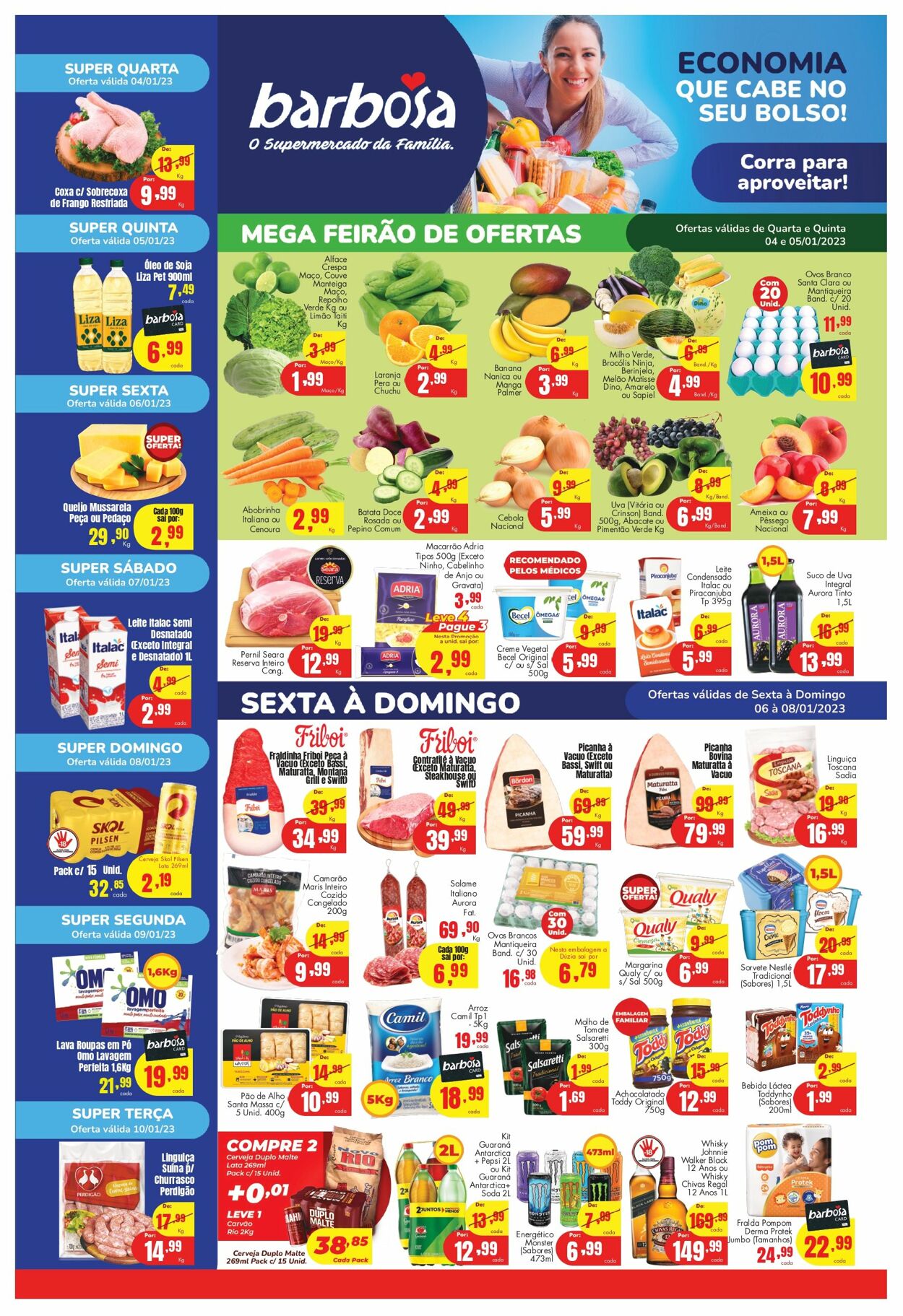 Folheto Barbosa Supermercados 04.01.2023 - 10.01.2023