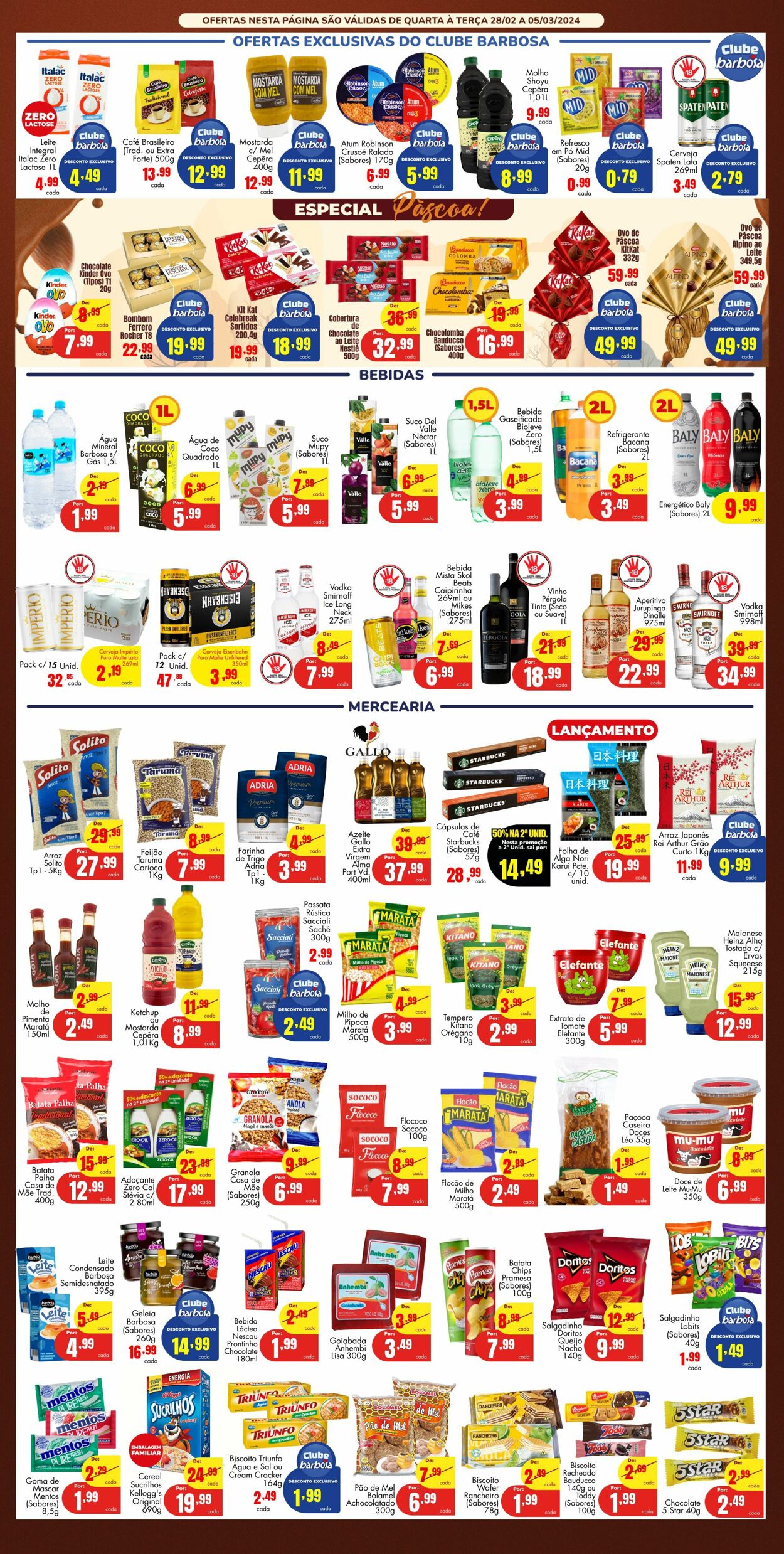 Folheto Barbosa Supermercados 28.02.2024 - 05.03.2024