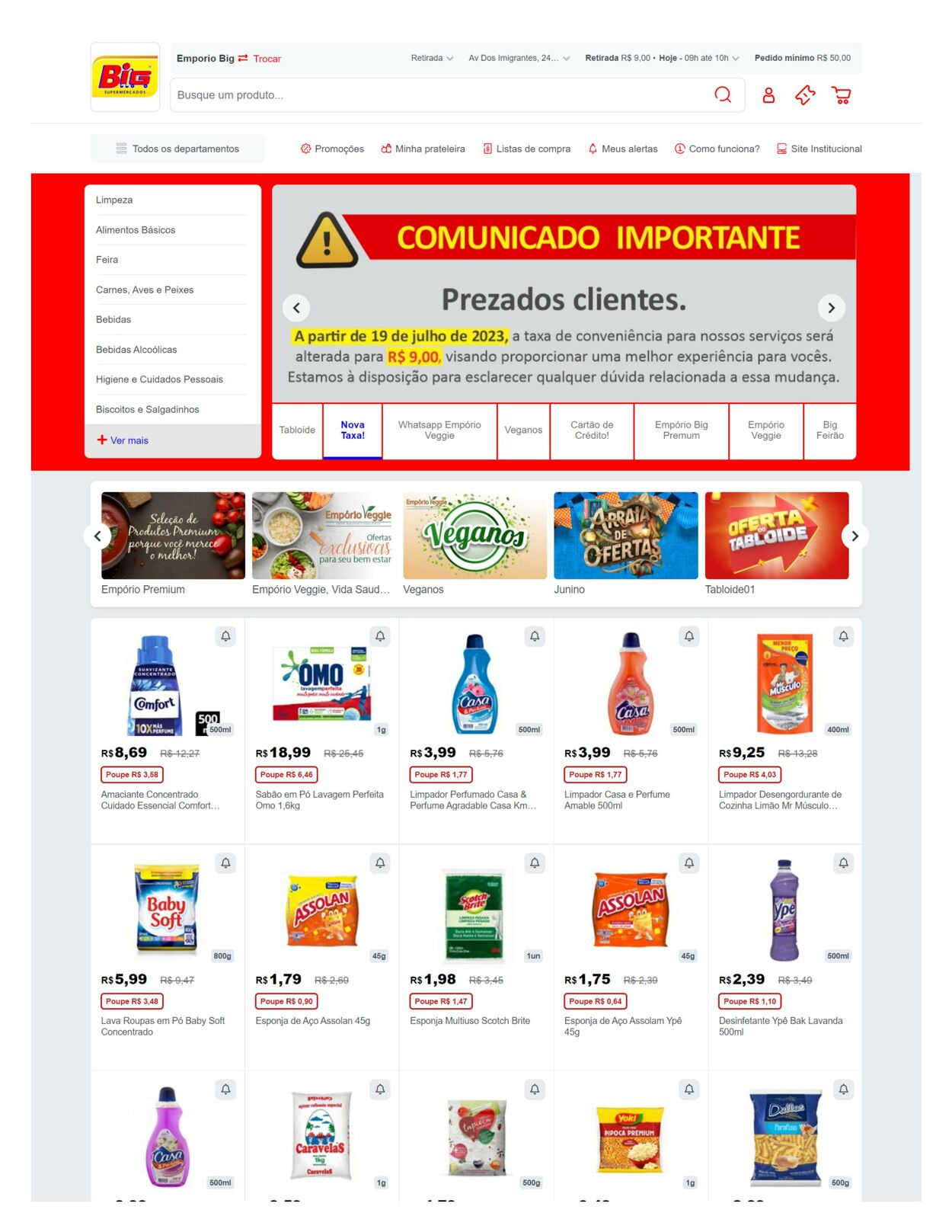 Folheto Big Supermercados 04.07.2024 - 08.07.2024