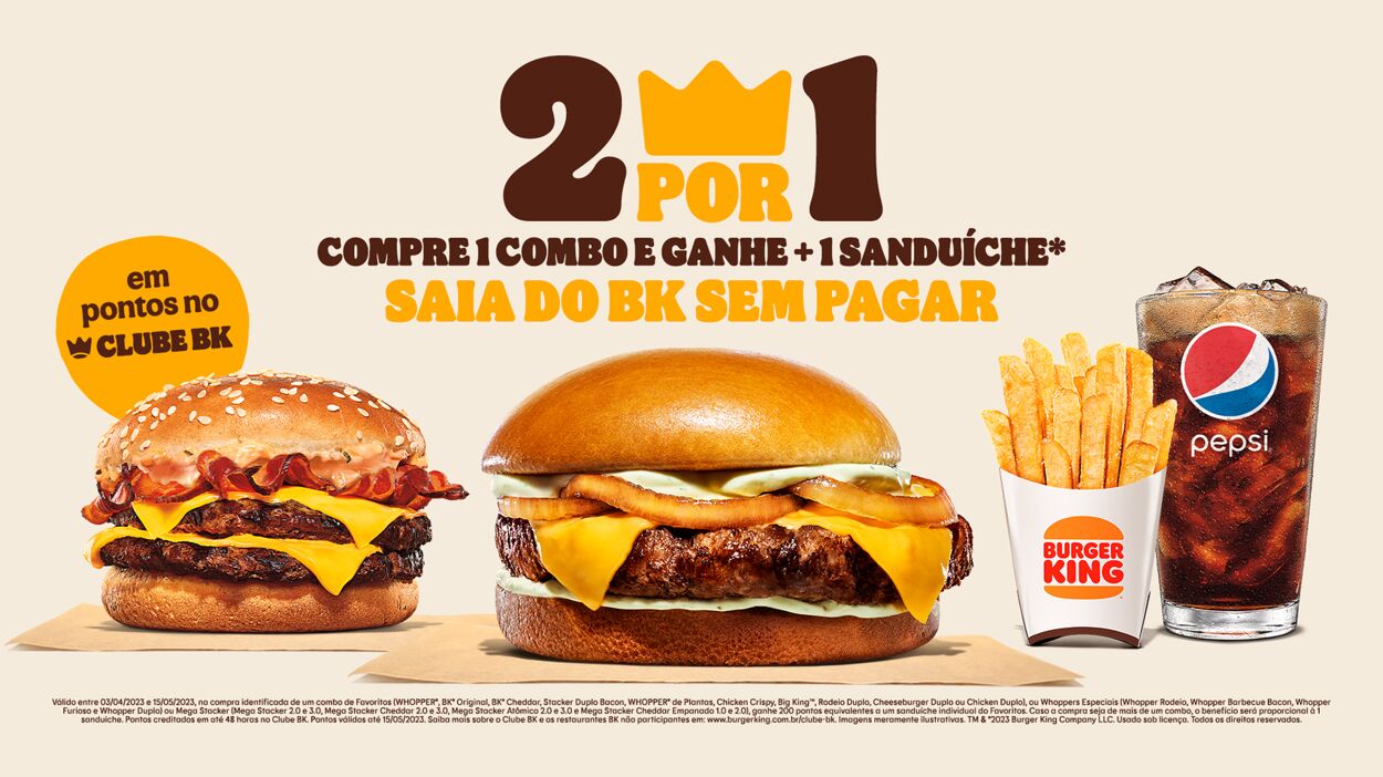 Folheto Burger King 24.04.2023 - 17.05.2023