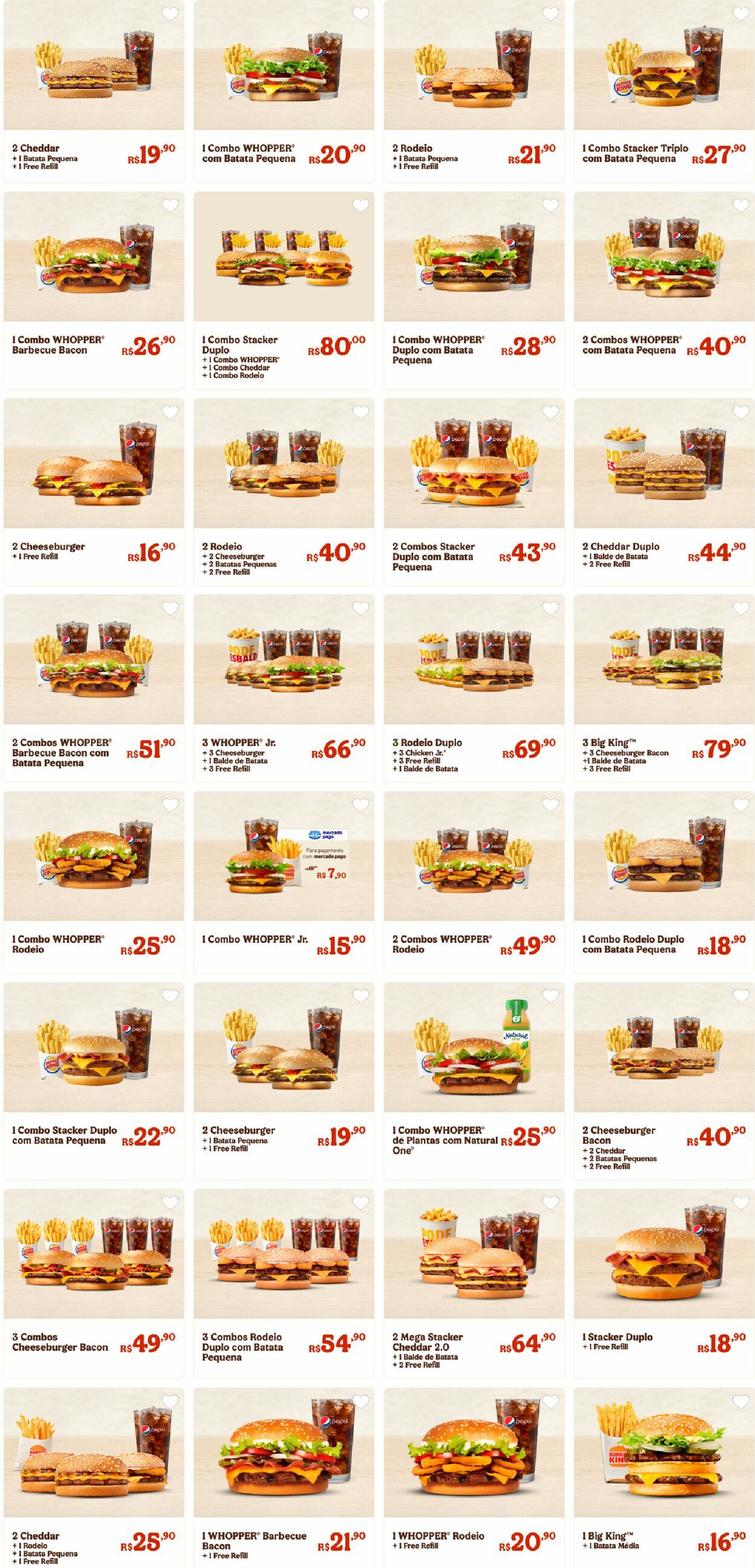 Folheto Burger King 30.03.2023 - 12.04.2023