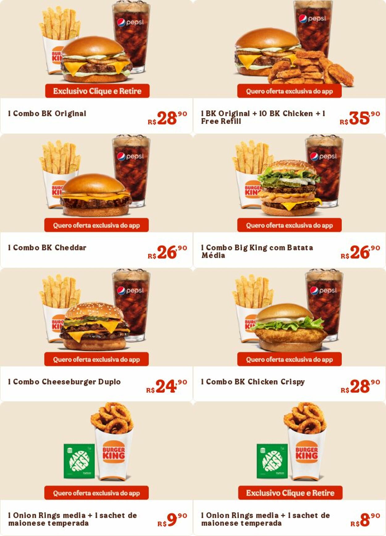 Folheto Burger King 16.08.2024 - 31.08.2024