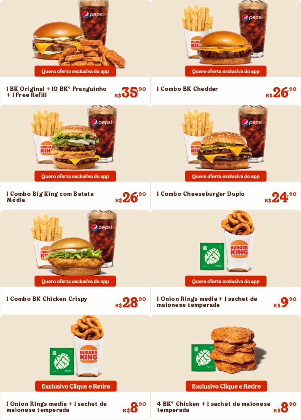 Folheto Burger King 16.07.2025 - 31.07.2025