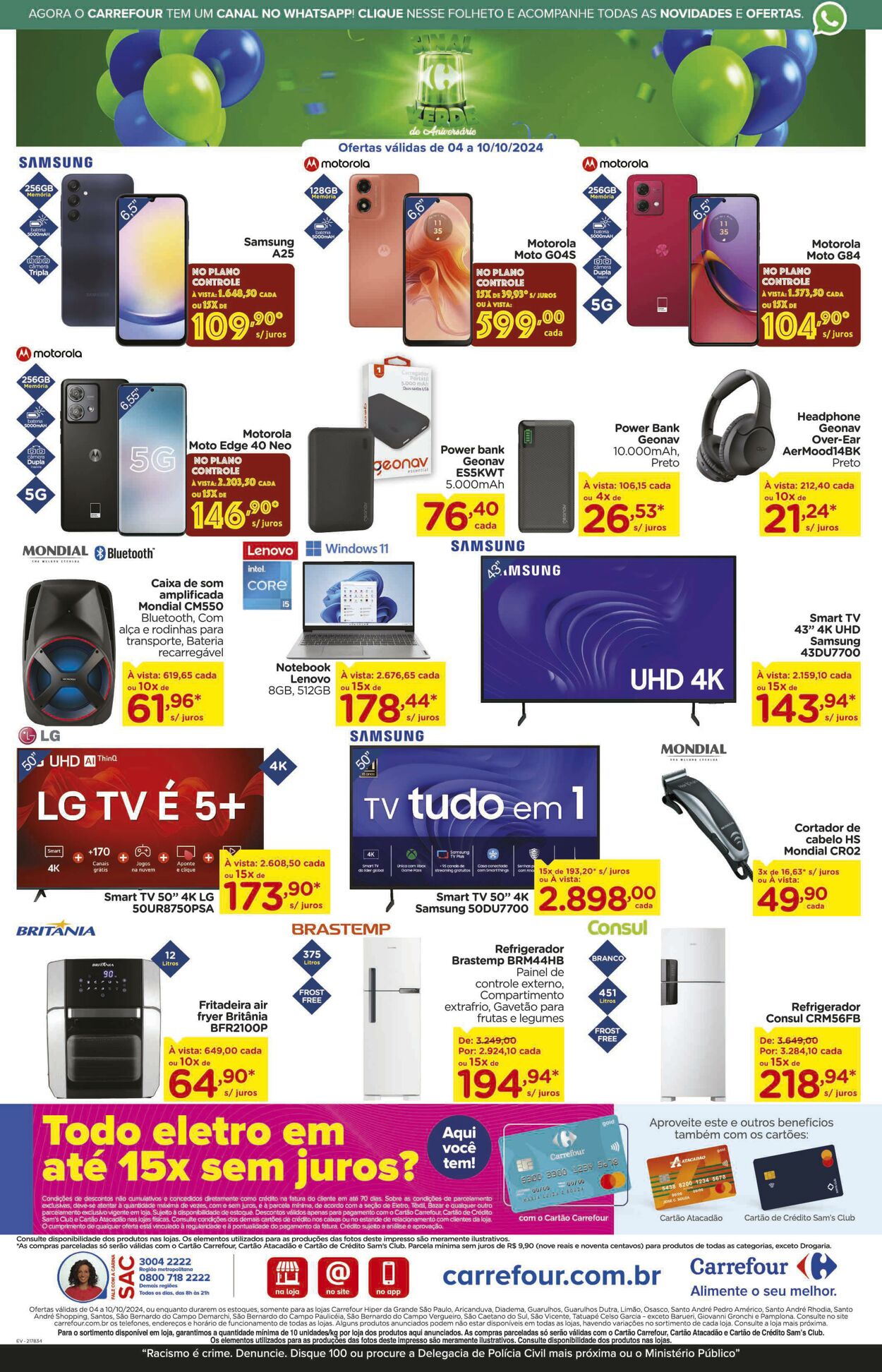 Folheto Carrefour 04.10.2024 - 10.10.2024