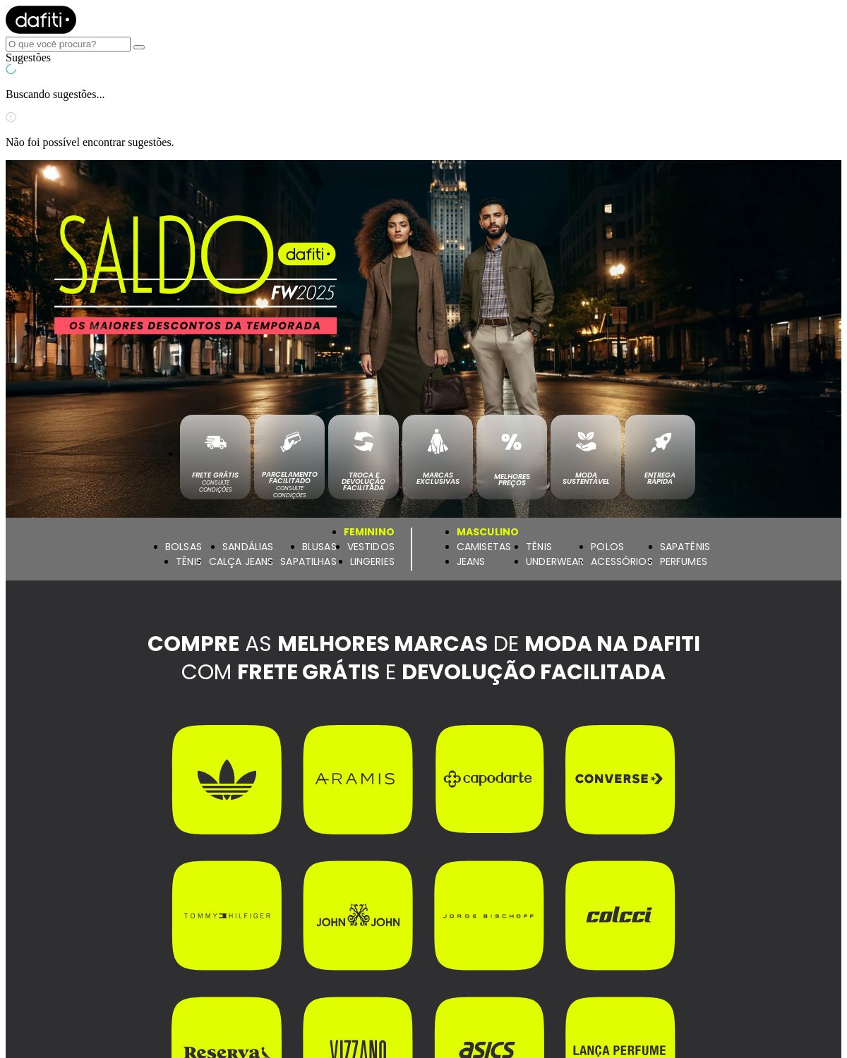 Folheto Dafiti 21.07.2025 - 30.07.2025
