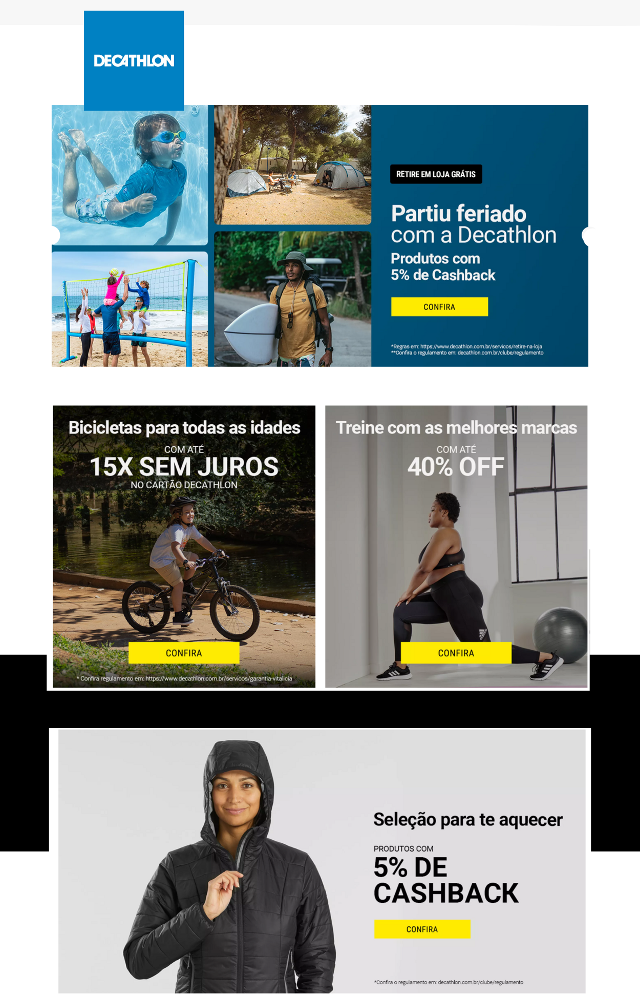 Decathlon Folhetos promocionais