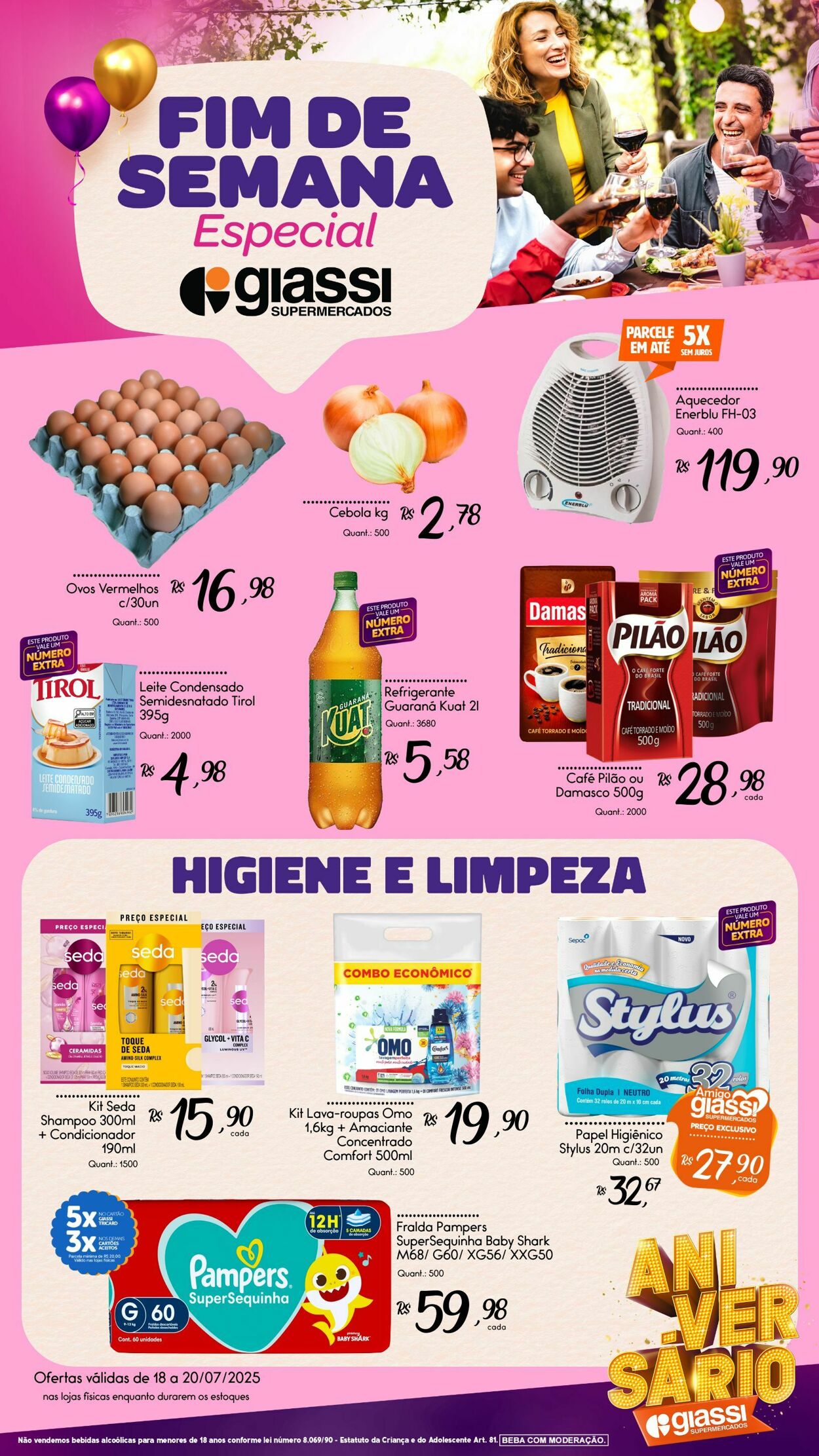 Folheto Giassi 18.07.2025 - 20.07.2025
