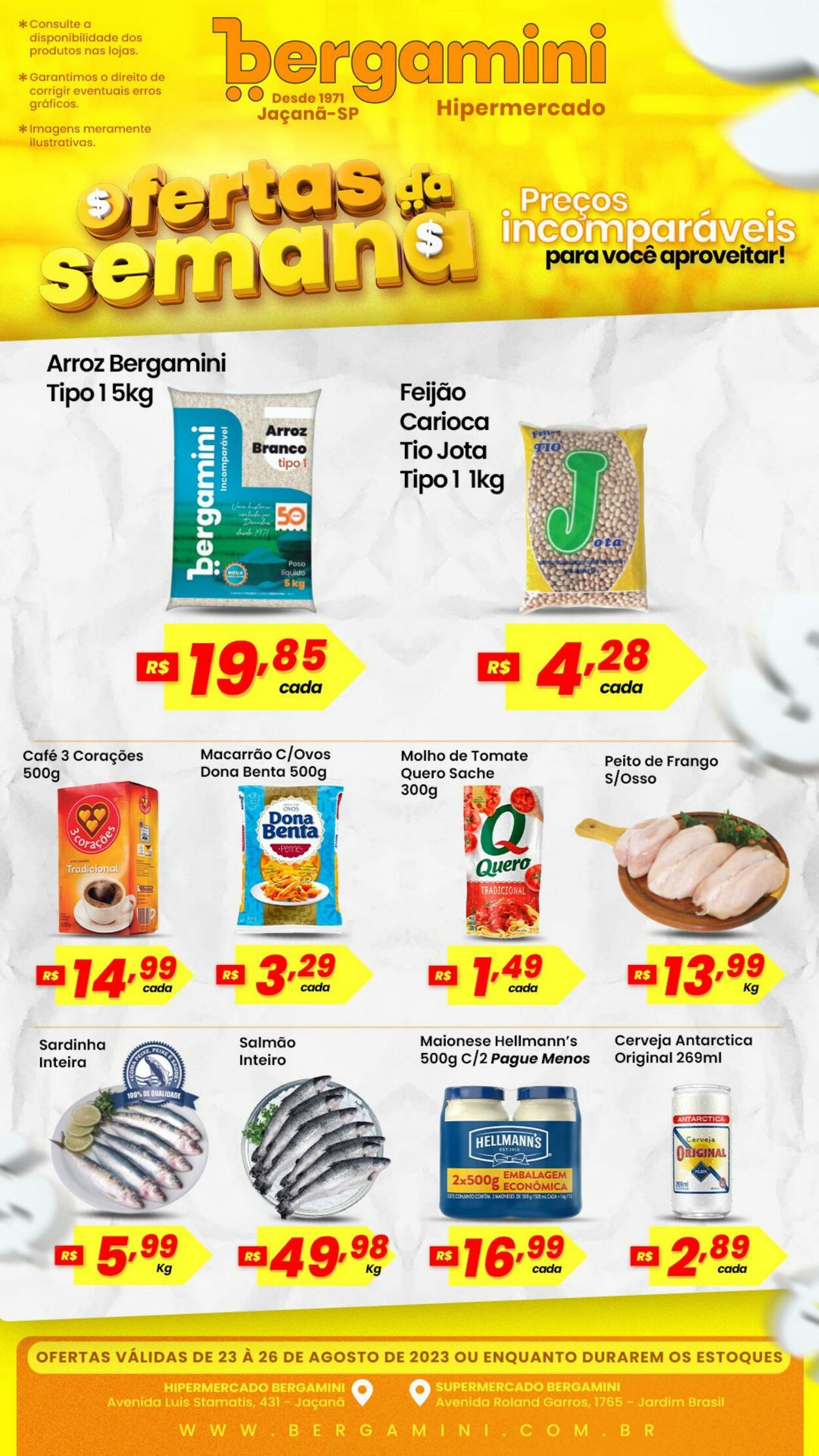 Folheto Hipermercado Bergamini 18.08.2023 - 28.08.2023