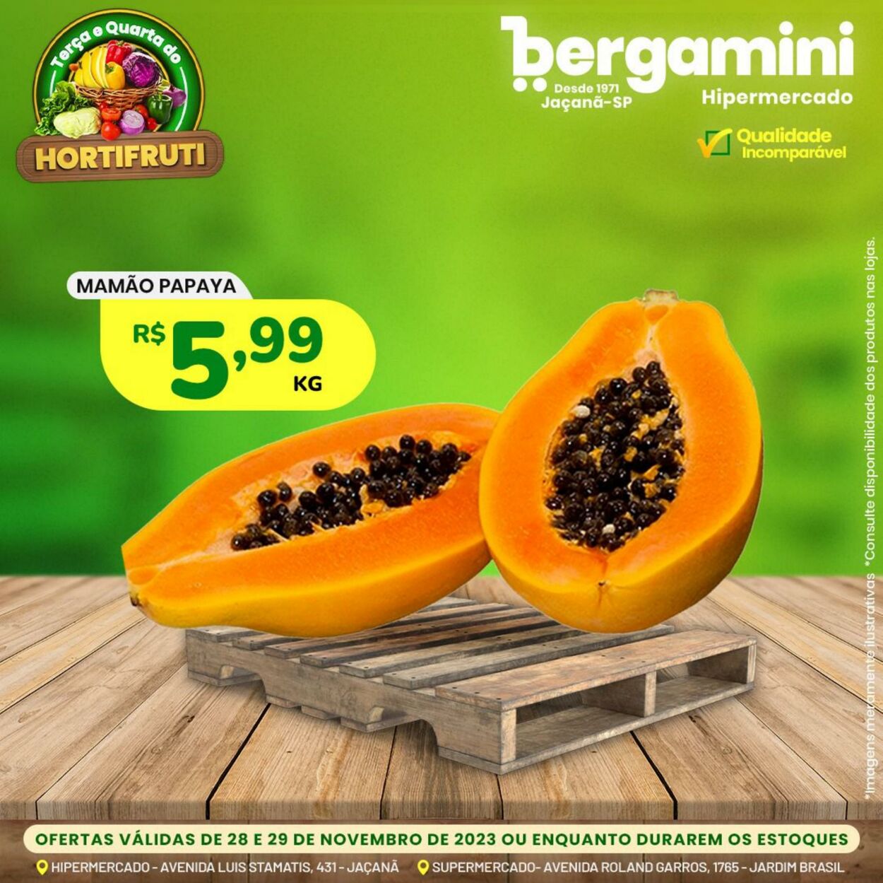 Folheto Hipermercado Bergamini 28.11.2023 - 29.11.2023