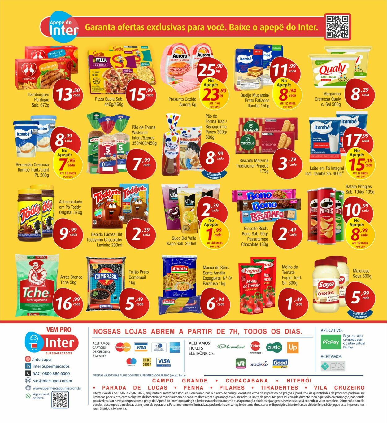 Folheto Inter Supermercados 21.07.2025 - 30.07.2025
