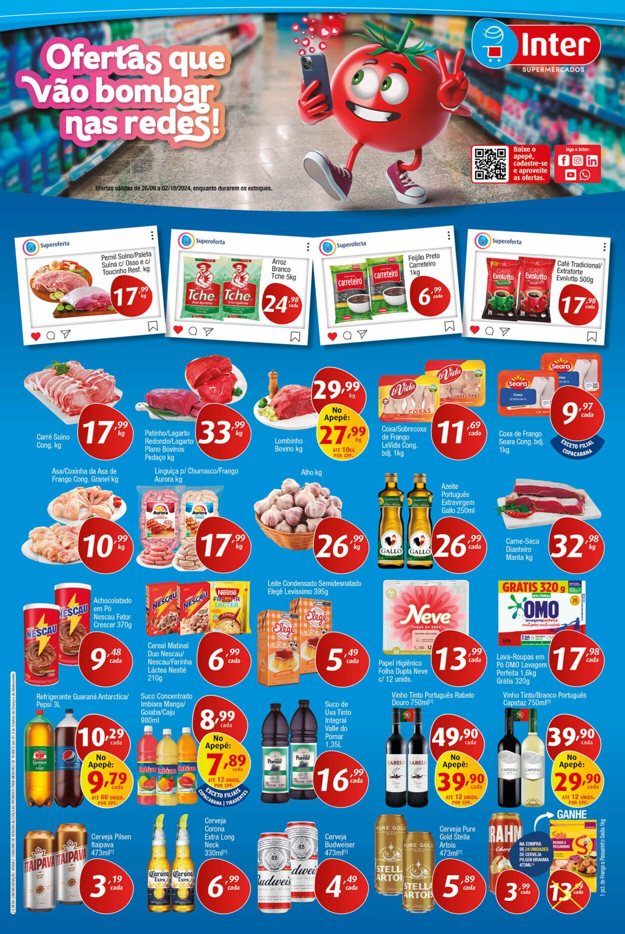 Folheto Inter Supermercados 23.09.2024 - 02.10.2024