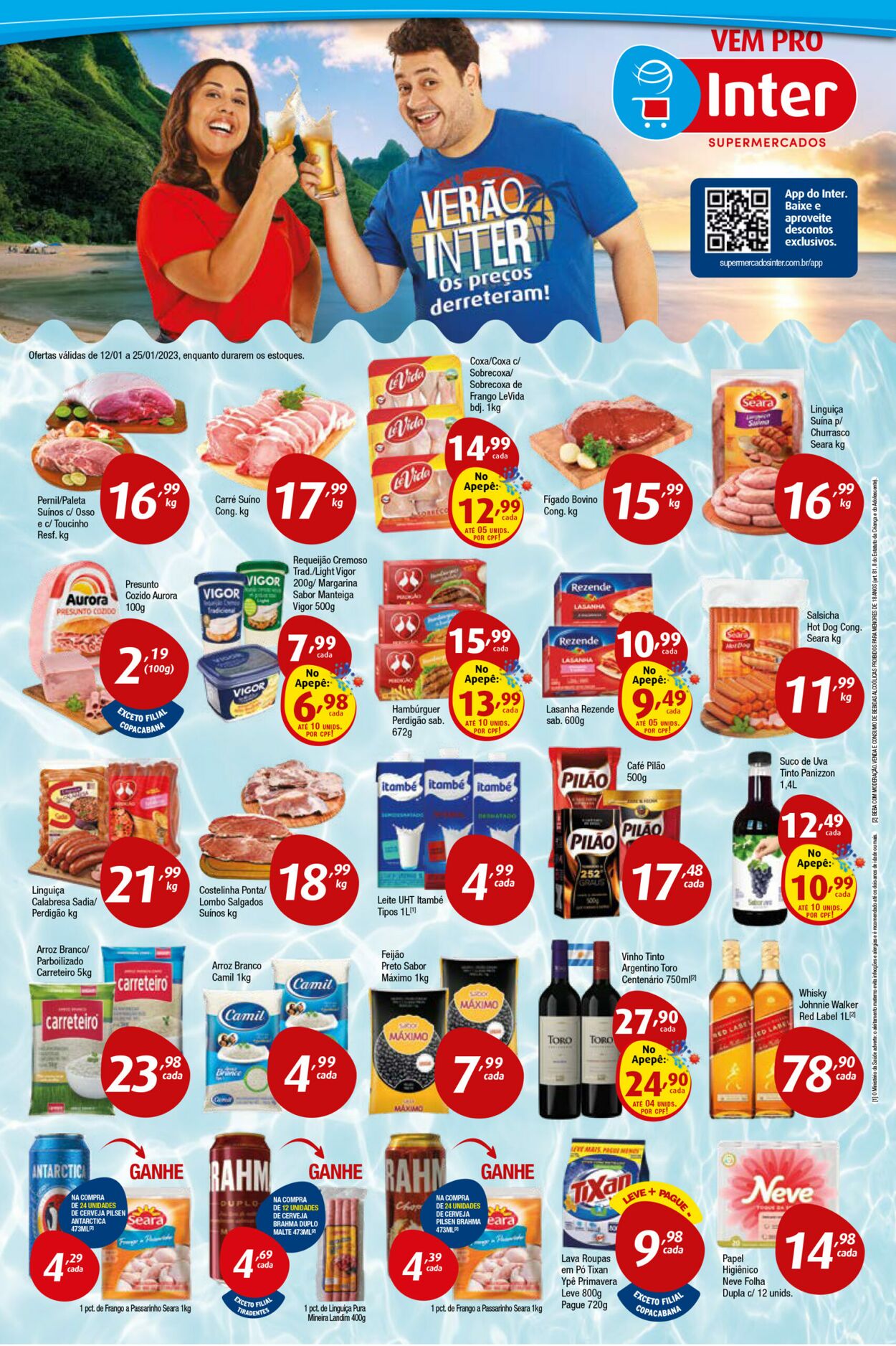 Folheto Inter Supermercados 12.01.2023 - 25.01.2023