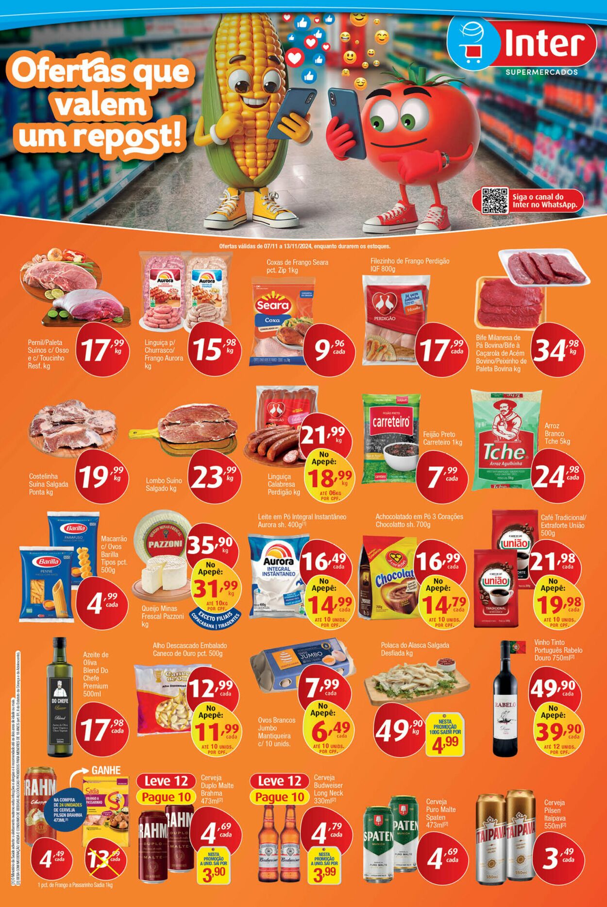 Folheto Inter Supermercados 04.11.2024 - 13.11.2024