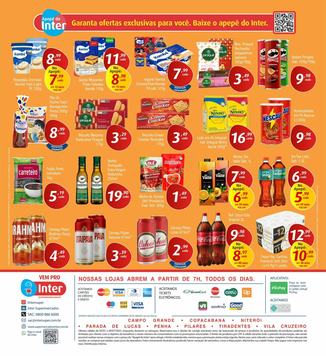 Folheto Inter Supermercados 30.06.2025 - 09.07.2025