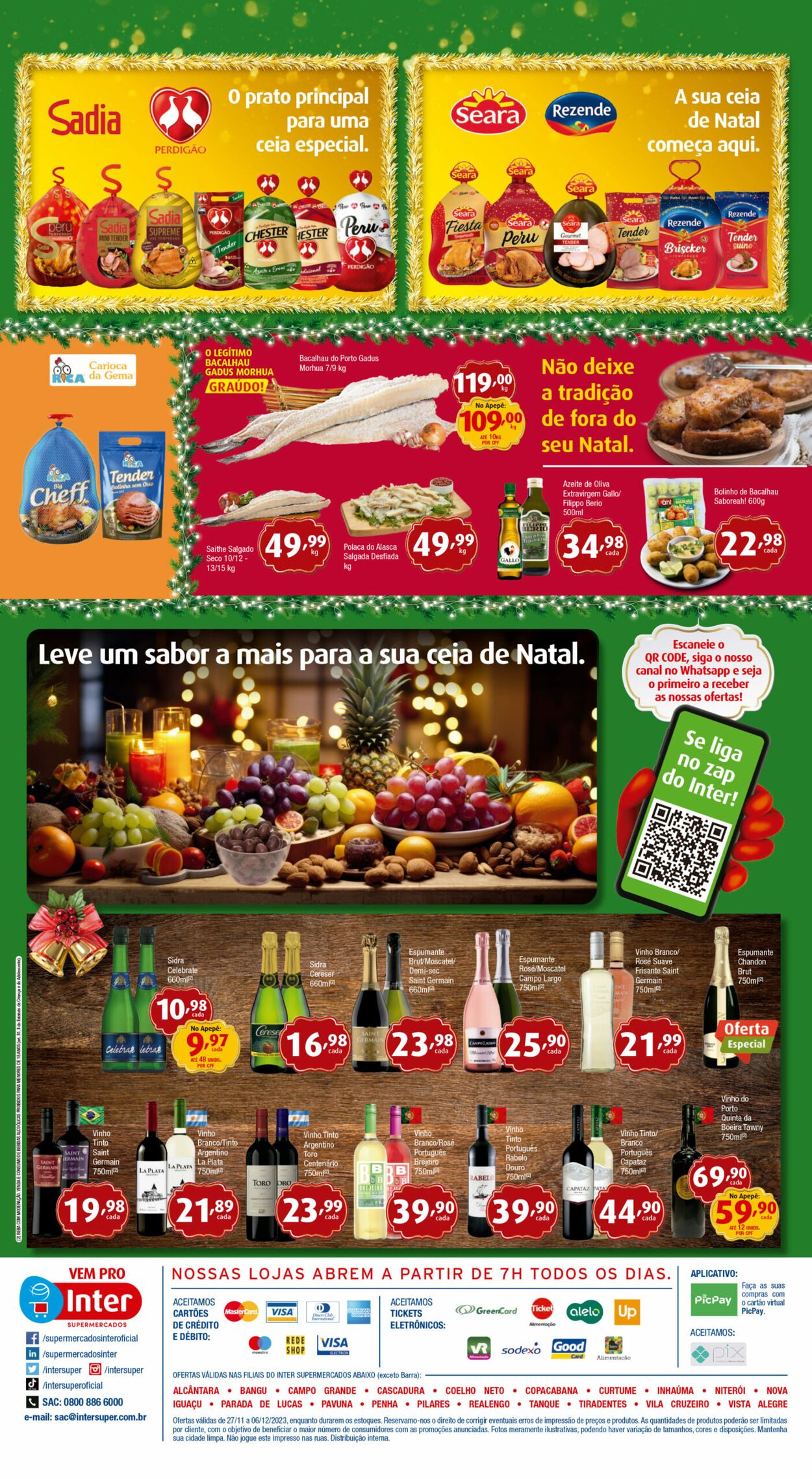 Folheto Inter Supermercados 27.11.2023 - 06.12.2023