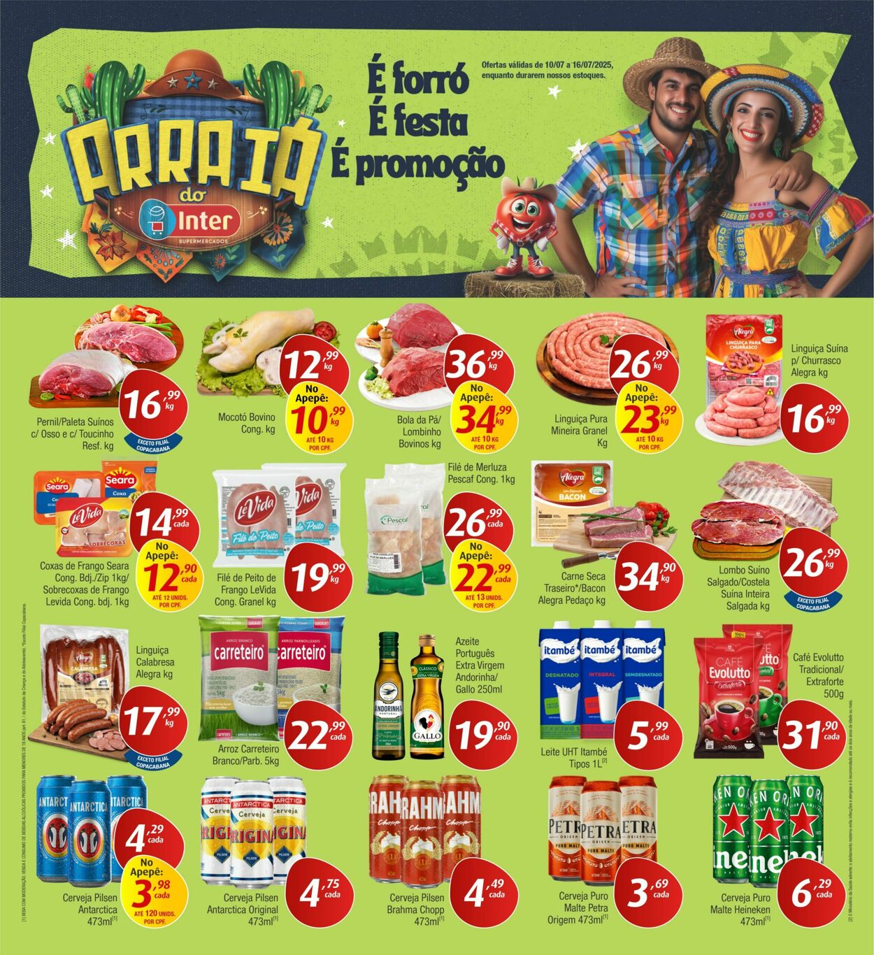 Folheto Inter Supermercados 07.07.2025 - 16.07.2025
