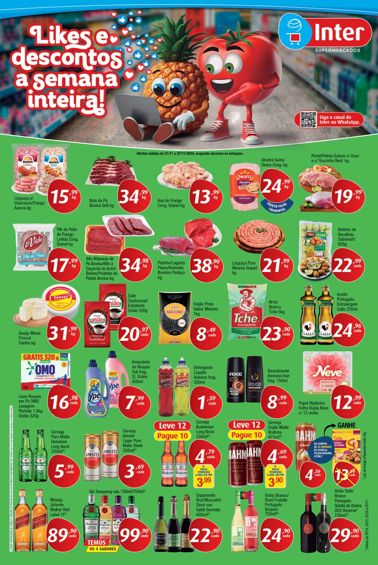 Folheto Inter Supermercados 18.11.2024 - 27.11.2024