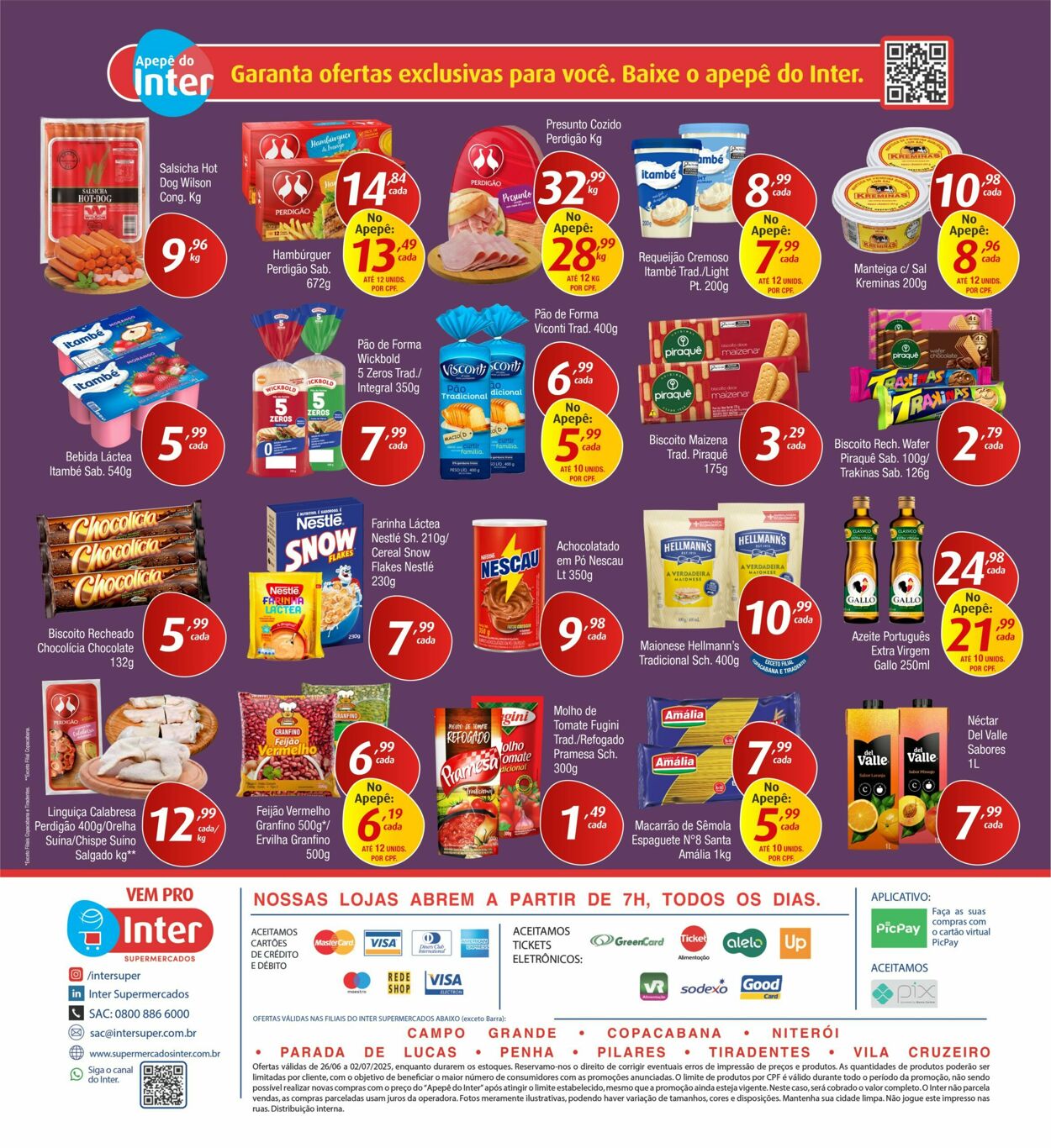 Folheto Inter Supermercados 23.06.2025 - 02.07.2025