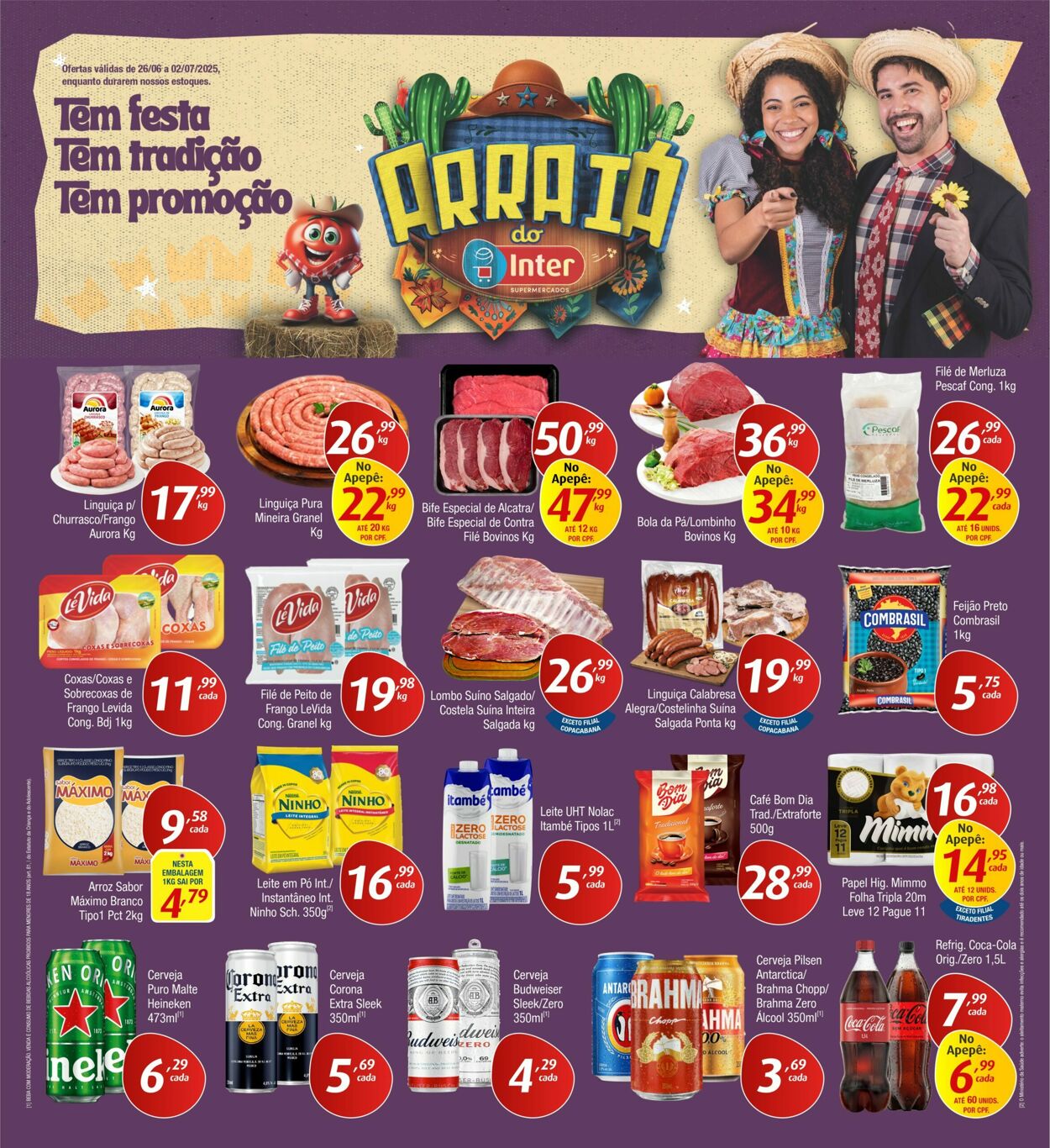 Folheto Inter Supermercados 23.06.2025 - 02.07.2025