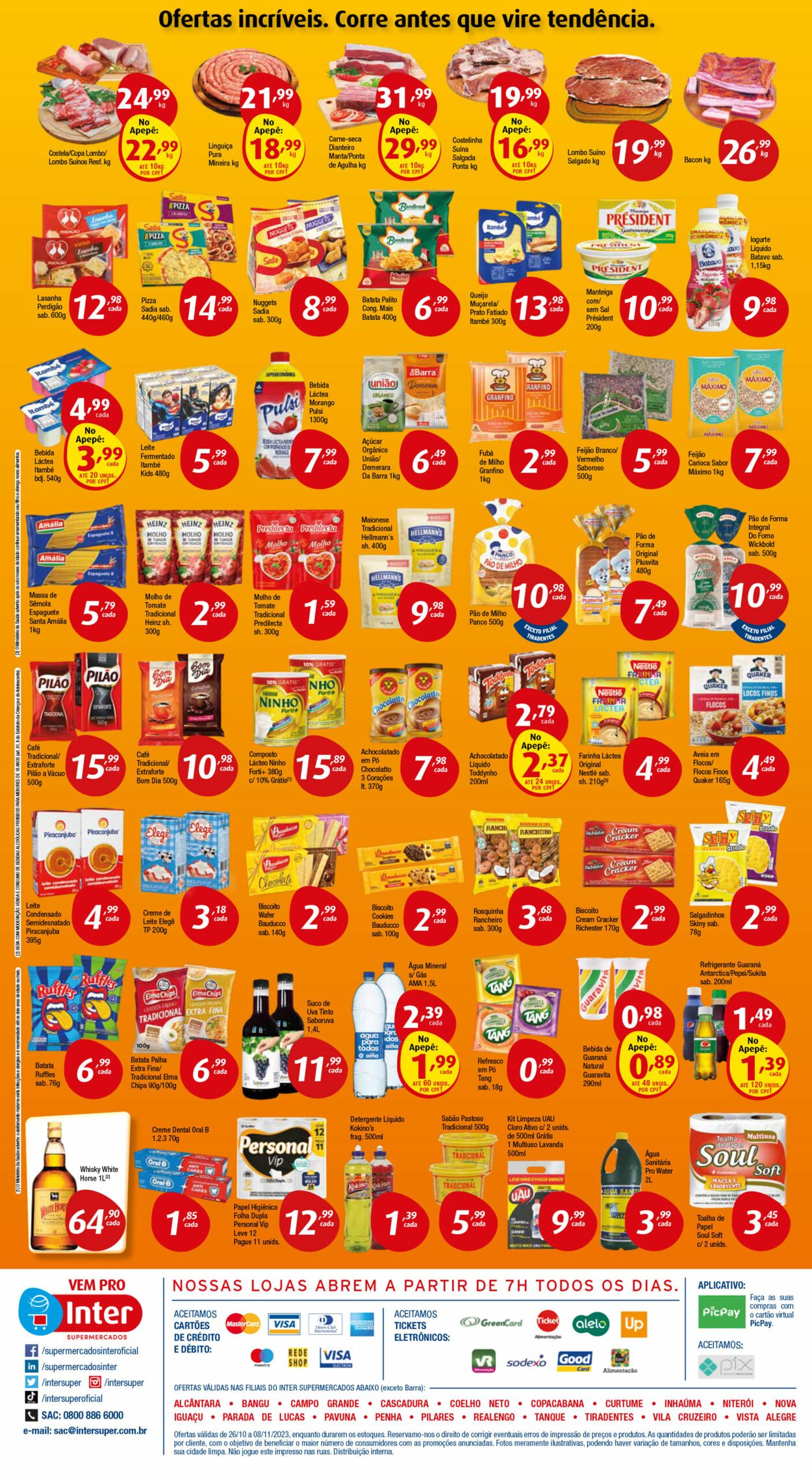 Folheto Inter Supermercados 23.10.2023 - 08.11.2023