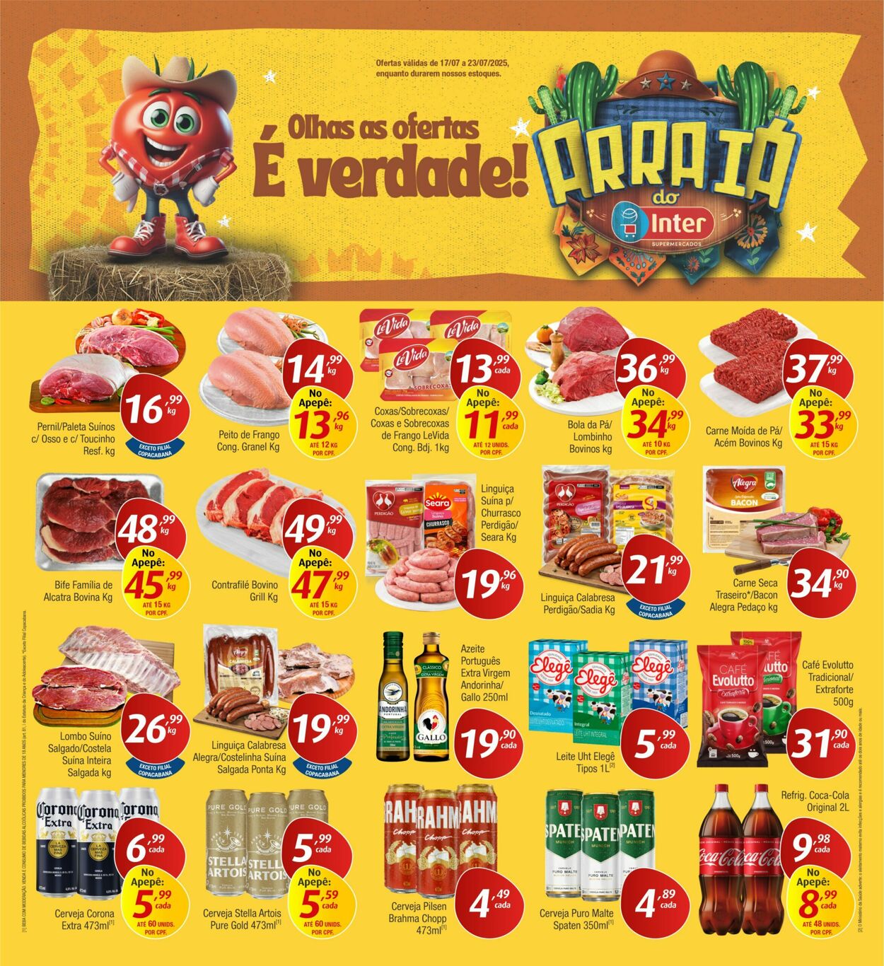 Inter Supermercados Folhetos promocionais