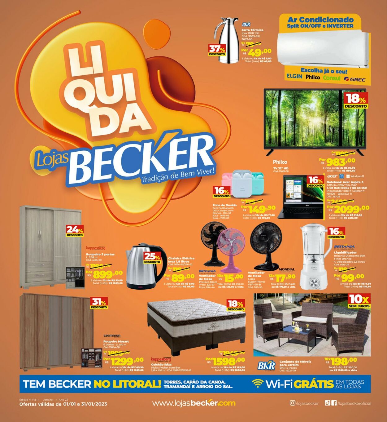 Folheto Lojas Becker 01.01.2023-31.01.2023