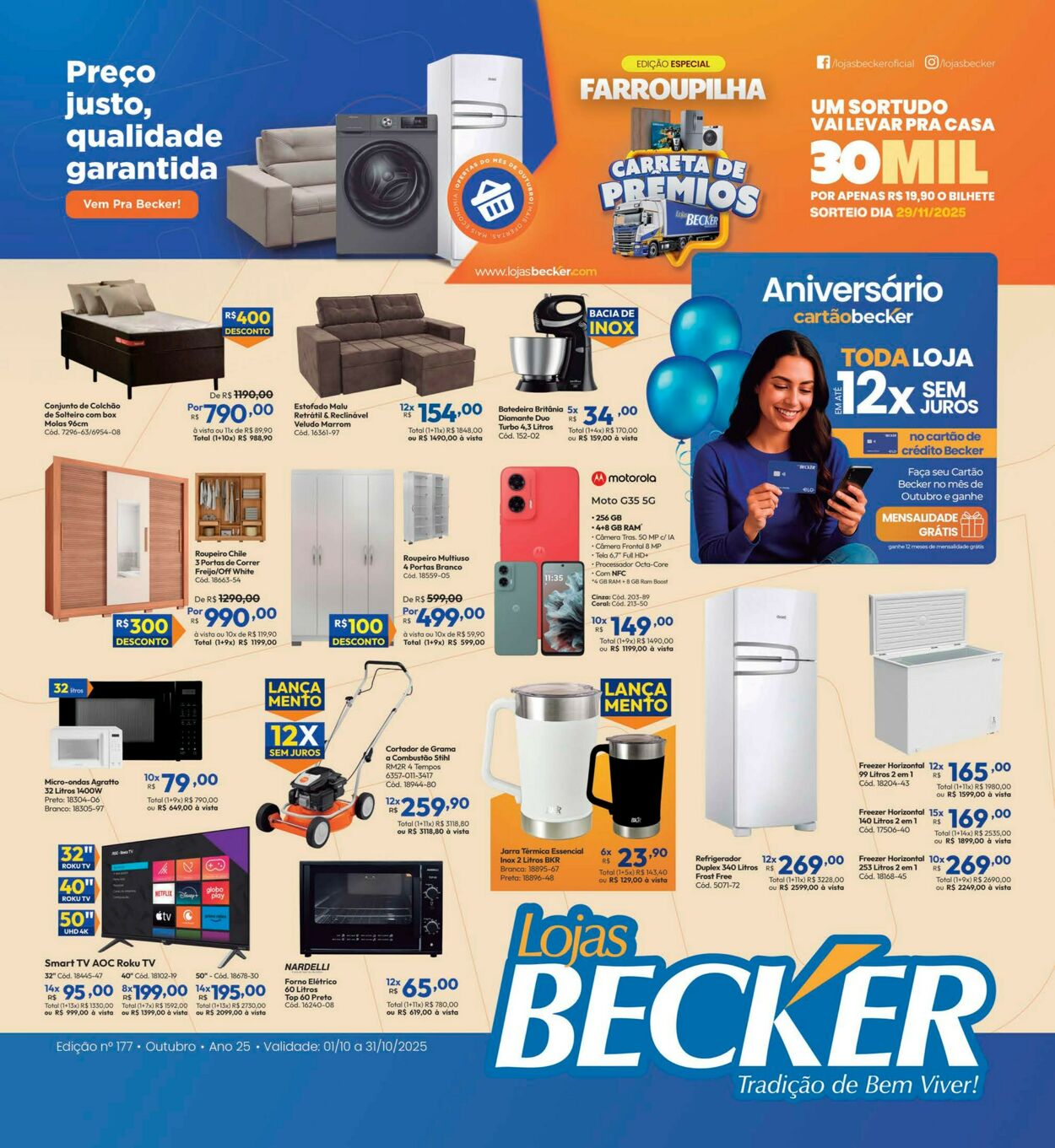 Folheto Lojas Becker 01.10.2025 - 31.10.2025