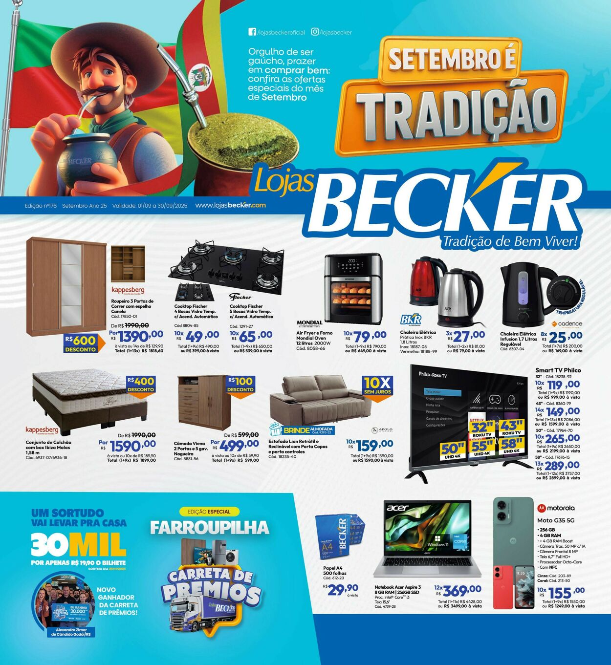 Folheto Lojas Becker 01.08.2025 - 31.08.2025
