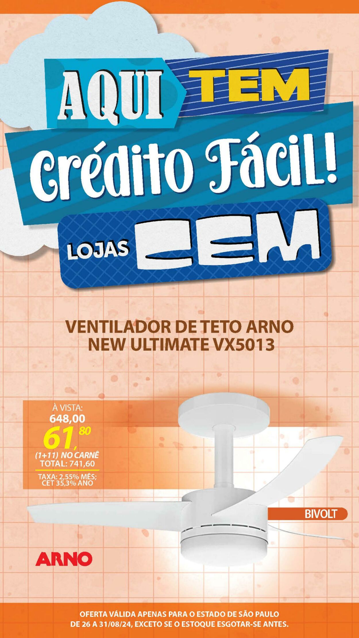 Folheto Lojas Cem 29.08.2024 - 02.09.2024