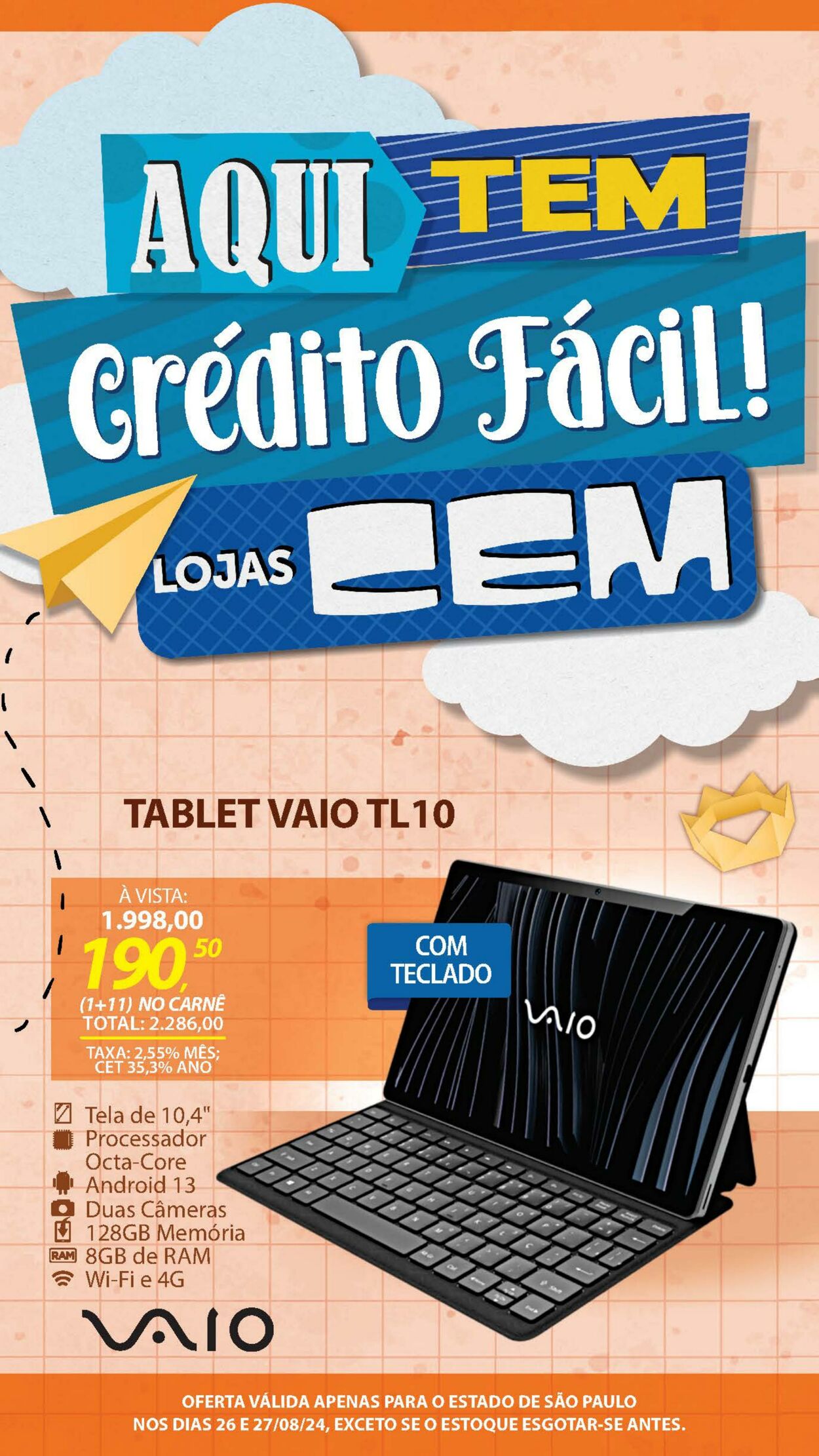 Folheto Lojas Cem 29.08.2024 - 02.09.2024