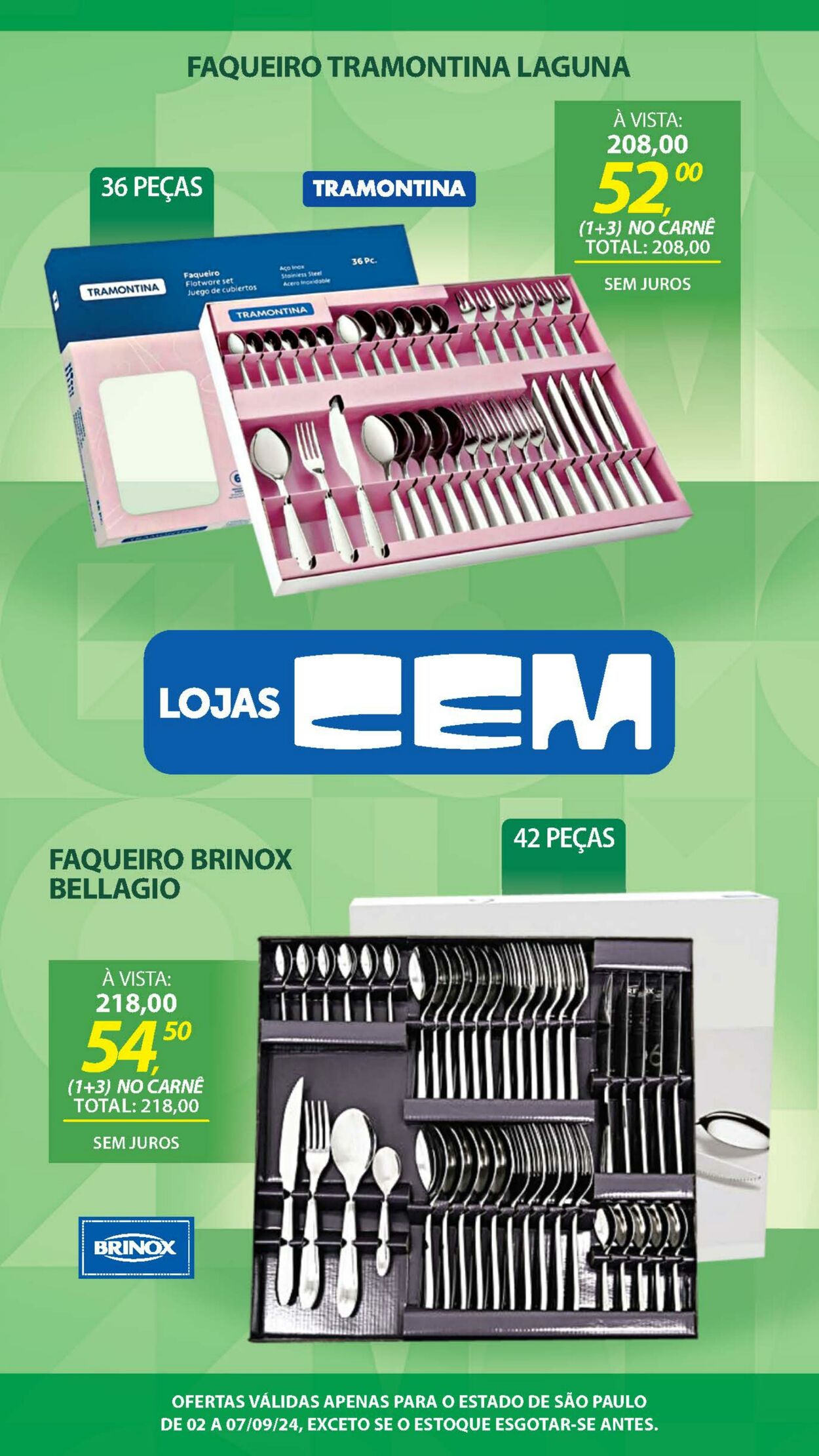 Folheto Lojas Cem 05.09.2024 - 01.10.2024